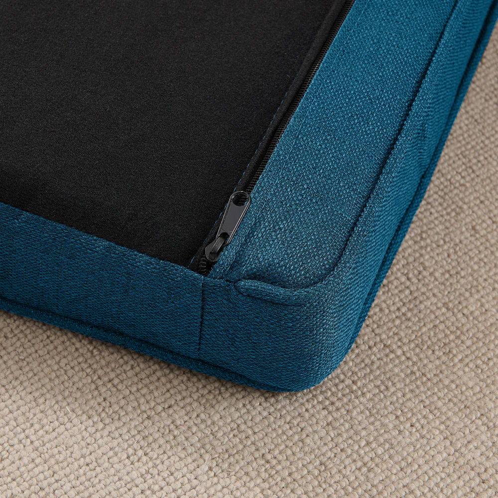 Elegant Rectangular Pet Bed for Big and Oversized Dogs - Dark Blue - Image 5