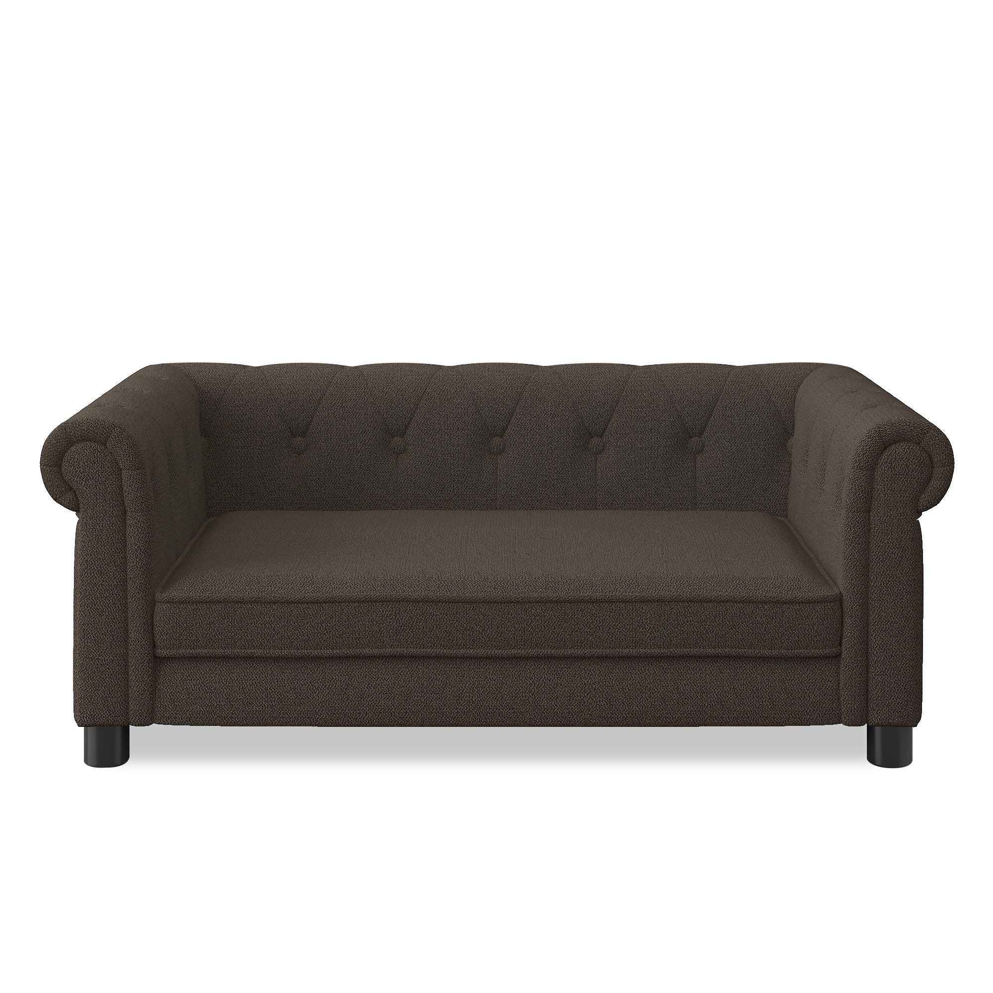 Elegant Rectangular Pet Bed for Small and Medium Dogs - Dark Brown - Image 9