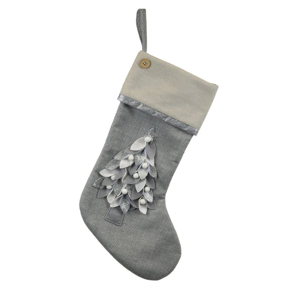 Elegant Stocking With Tree Motif - Image 2