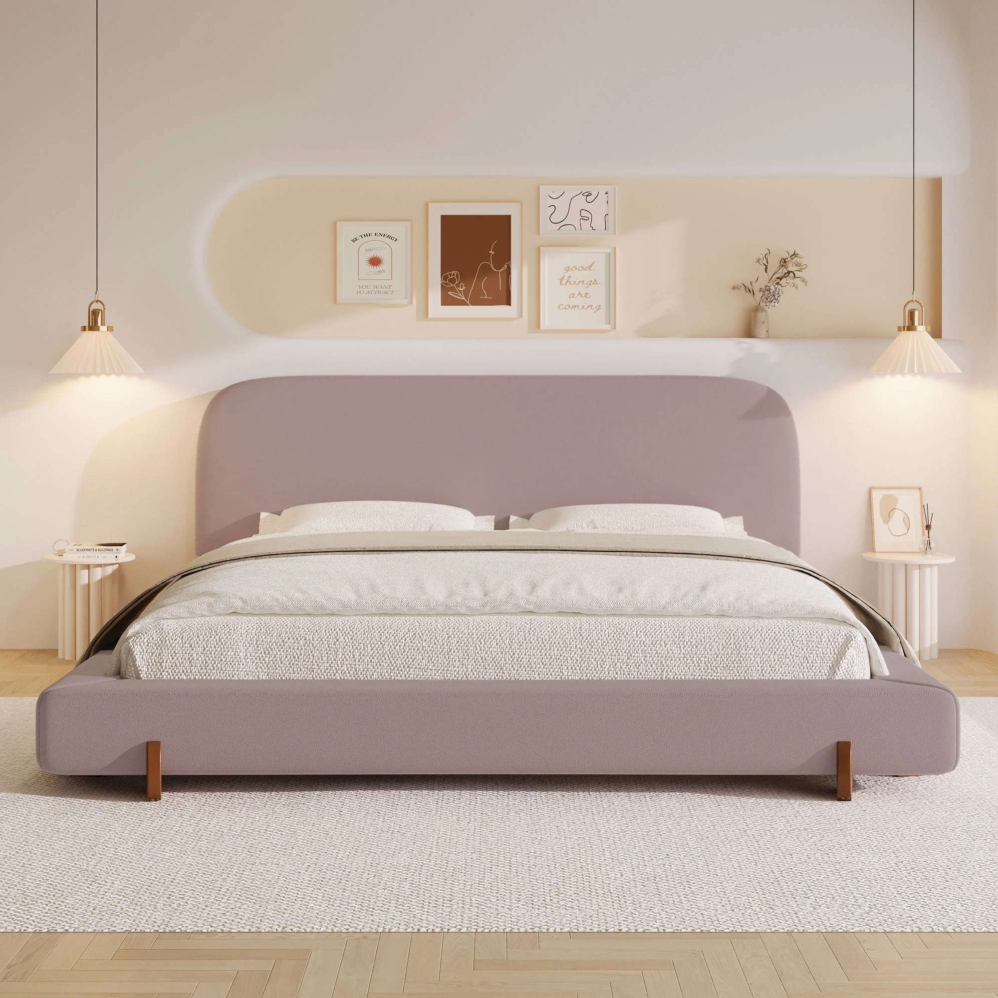 Elegant Upholstered Bed Frame - Image 9