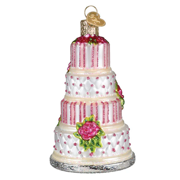 Elegant Wedding Cake Ornament - Image 3
