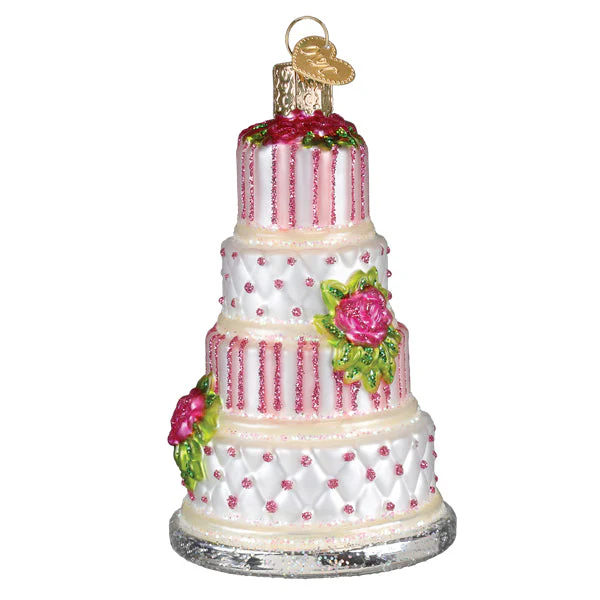 Elegant Wedding Cake Ornament - Image 4