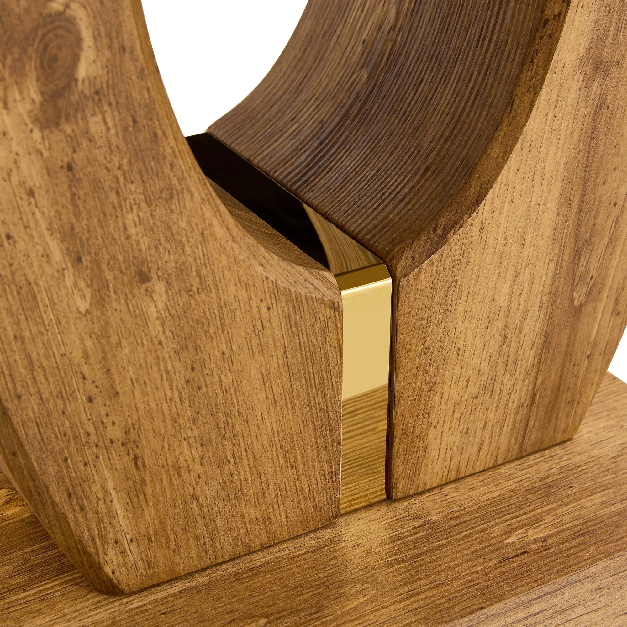 Elegant Wood-Grain Coffee Table - Image 13