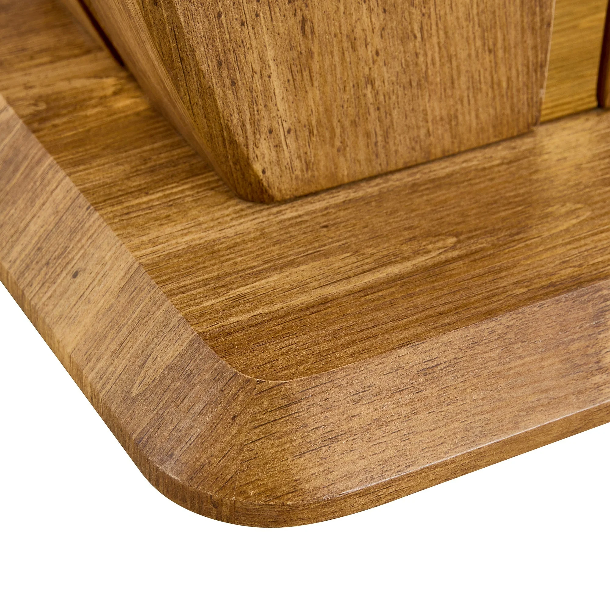 Elegant Wood-Grain Coffee Table - Image 16