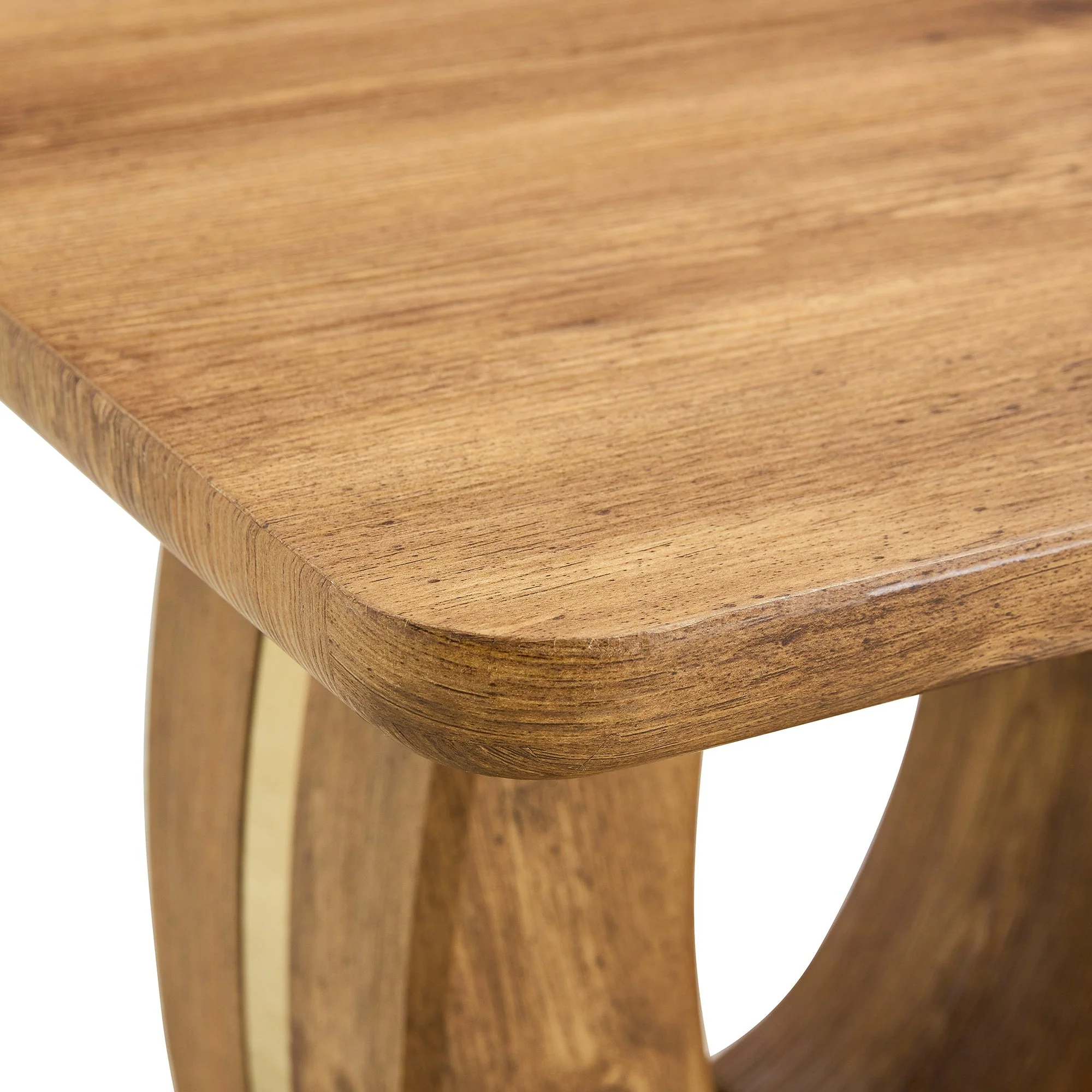 Elegant Wood-Grain Coffee Table - Image 17