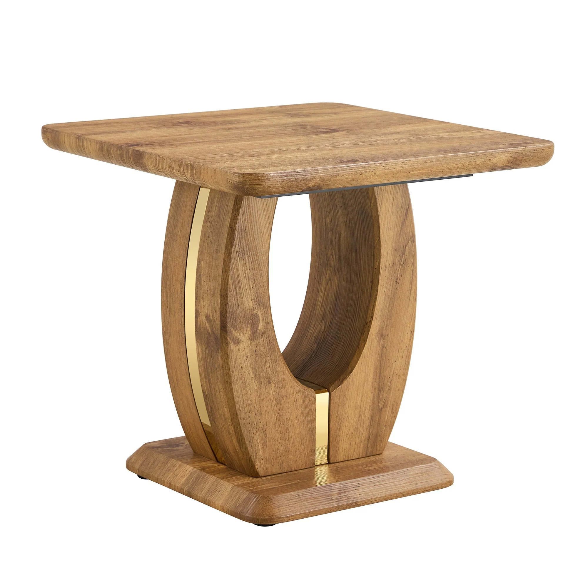 Elegant Wood-Grain Coffee Table - Image 20