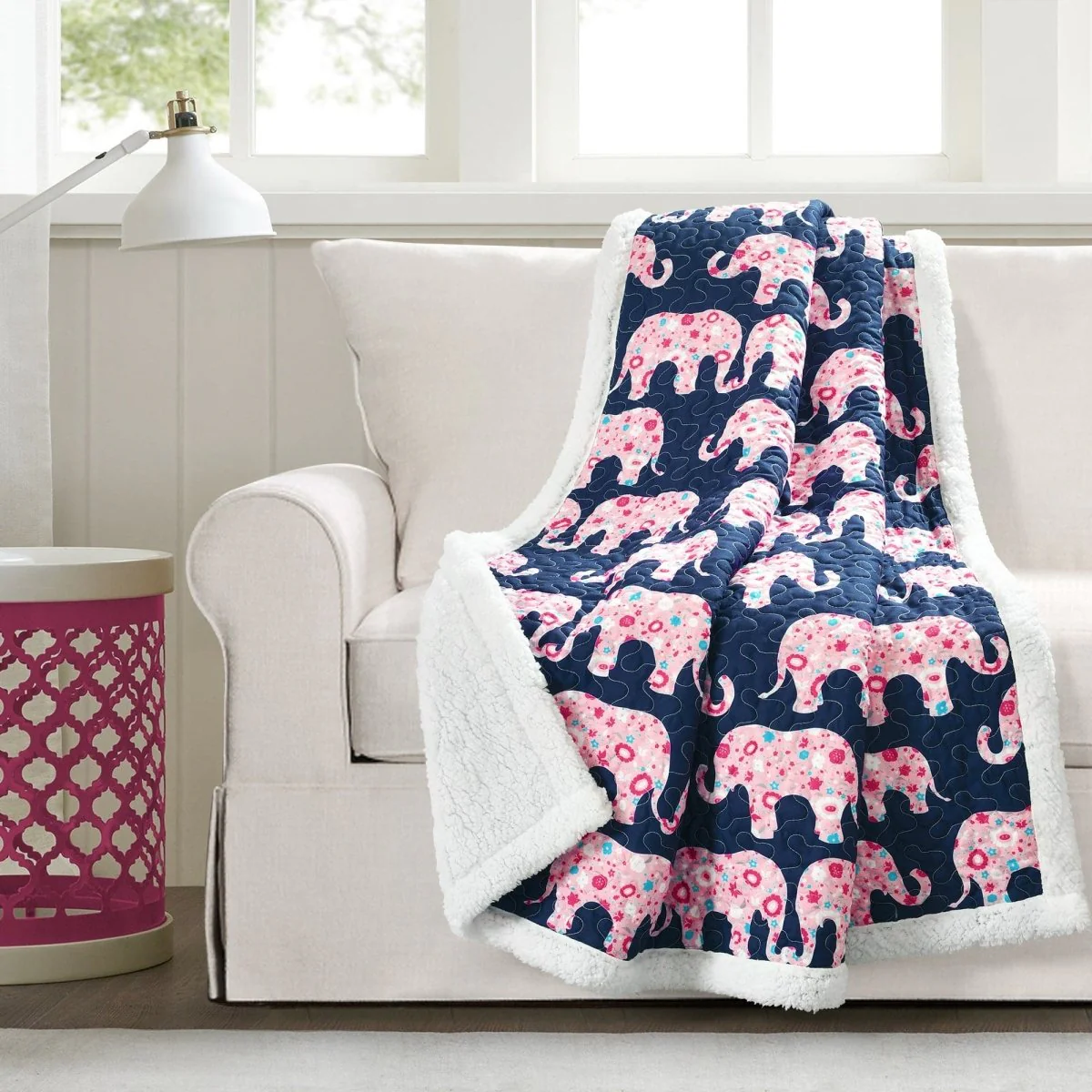 Elephant Parade Sherpa Throw - Image 10
