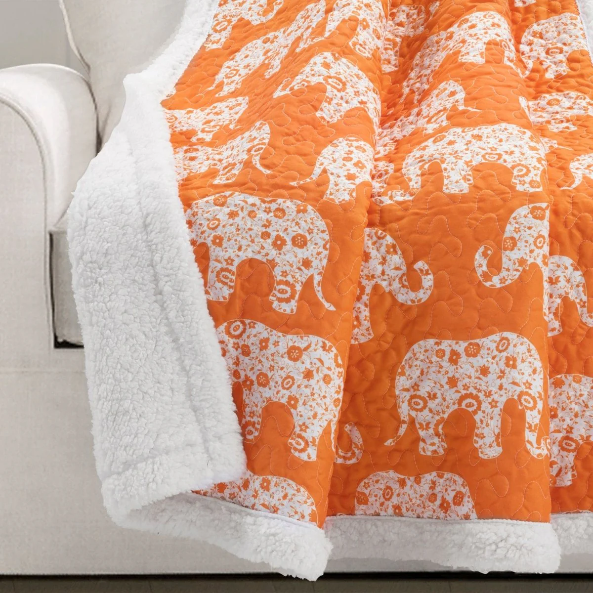 Elephant Parade Sherpa Throw - Image 19
