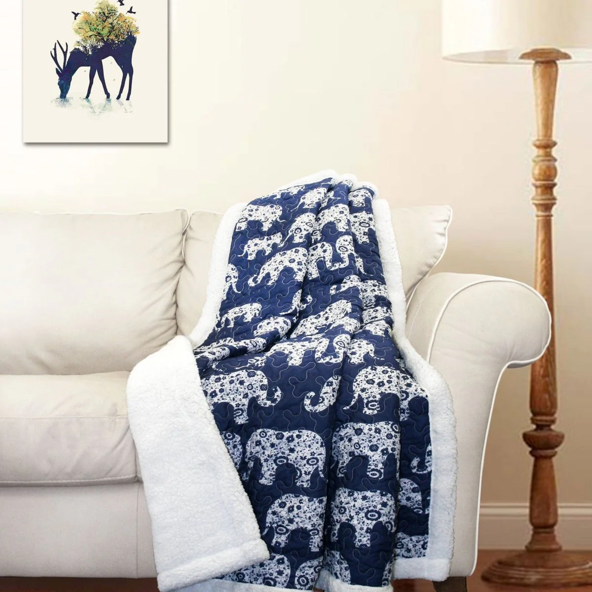 Elephant Parade Sherpa Throw - Image 2