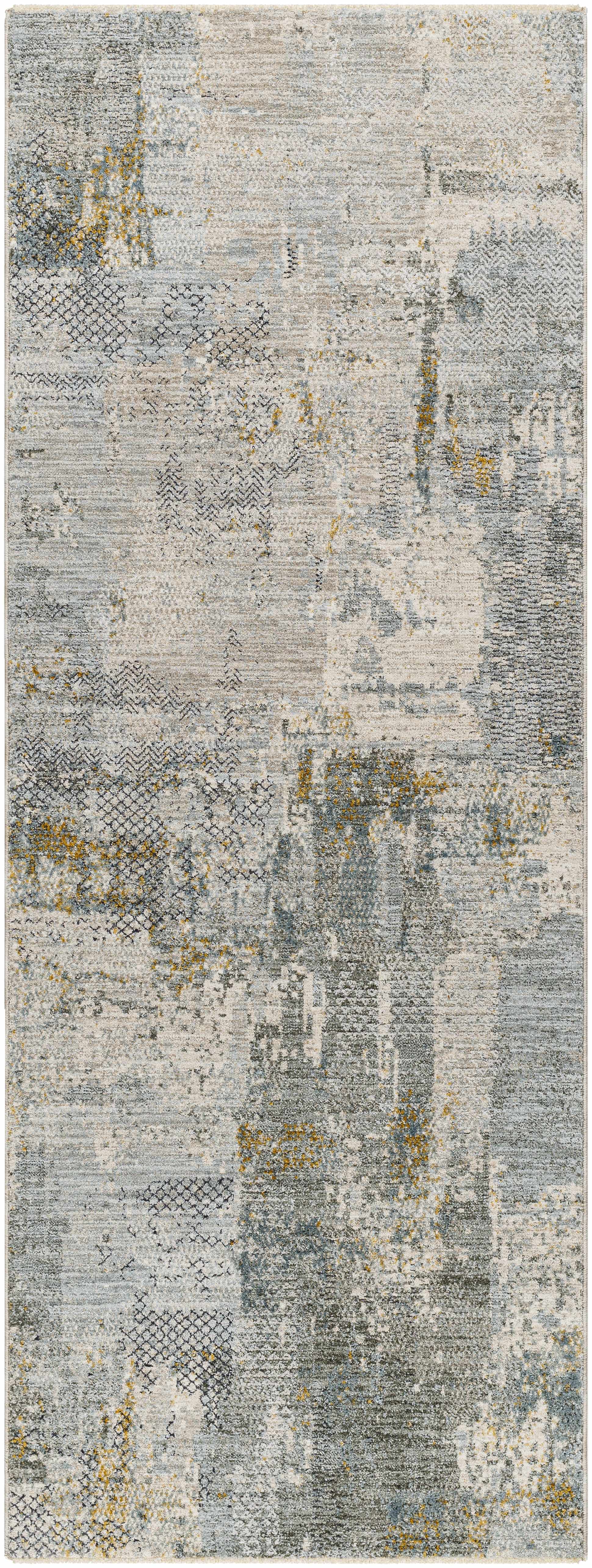 Elina Textured Abstract Rug with Fringes - Image 12