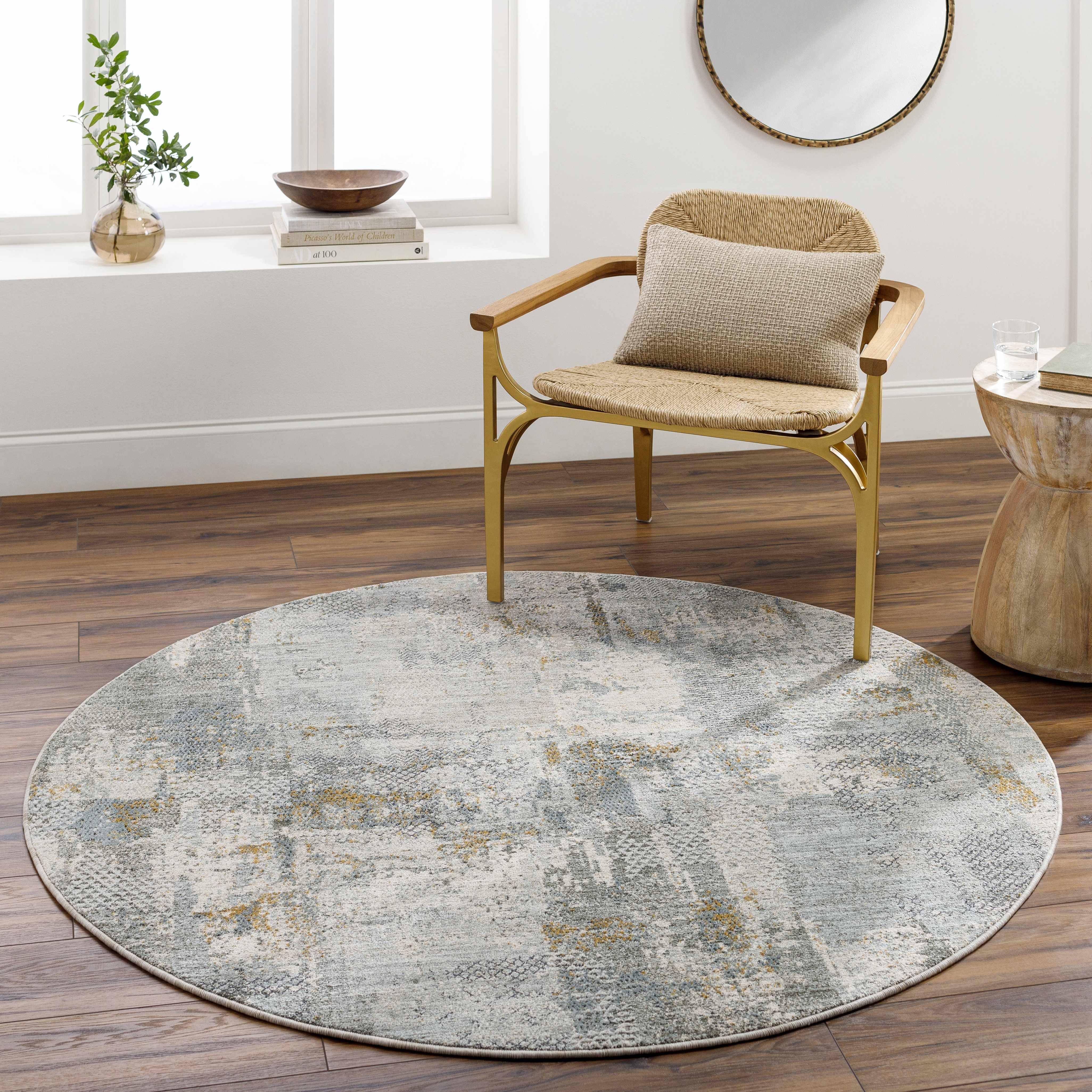 Elina Textured Abstract Rug with Fringes - Image 16