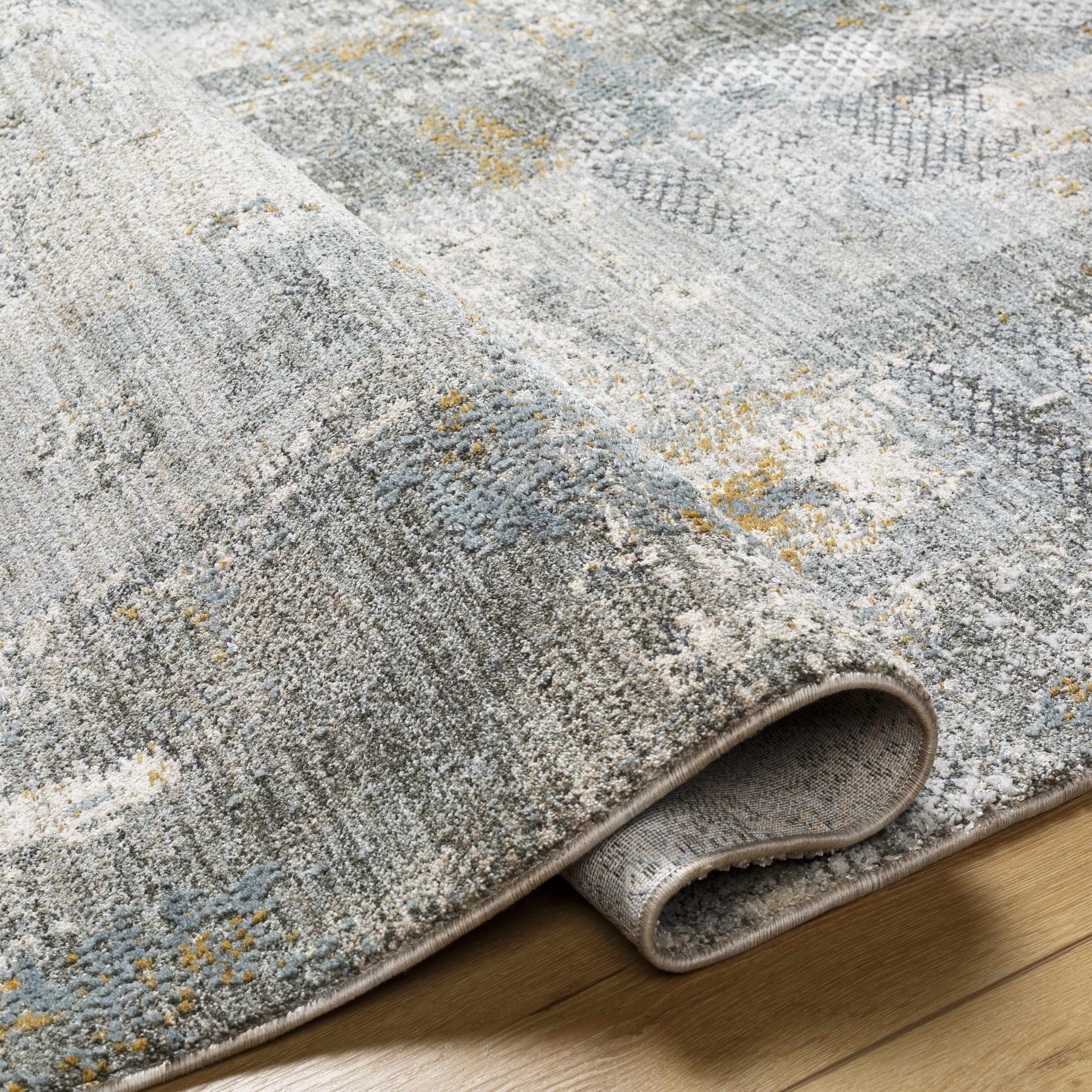 Elina Textured Abstract Rug with Fringes - Image 18