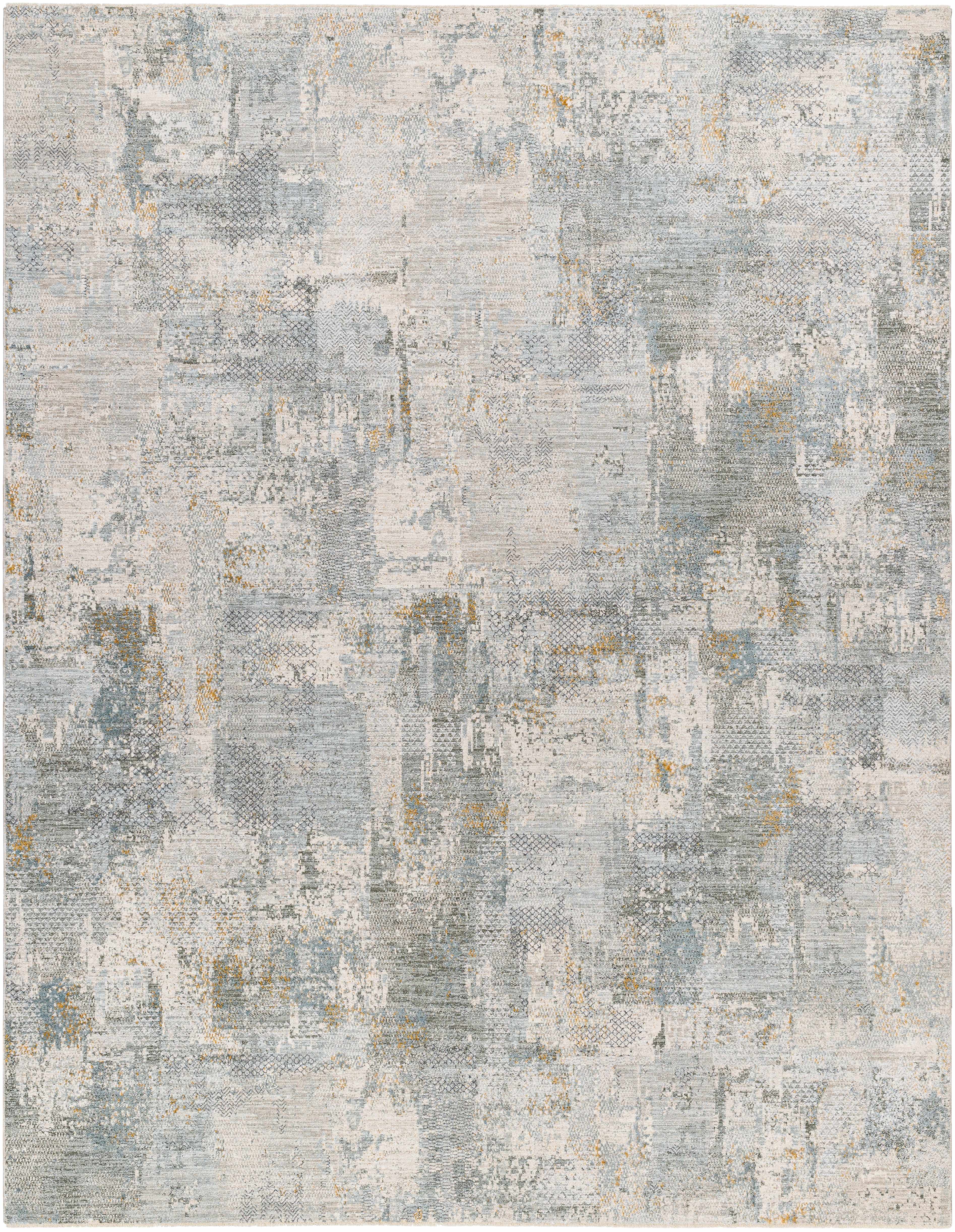 Elina Textured Abstract Rug with Fringes - Image 3