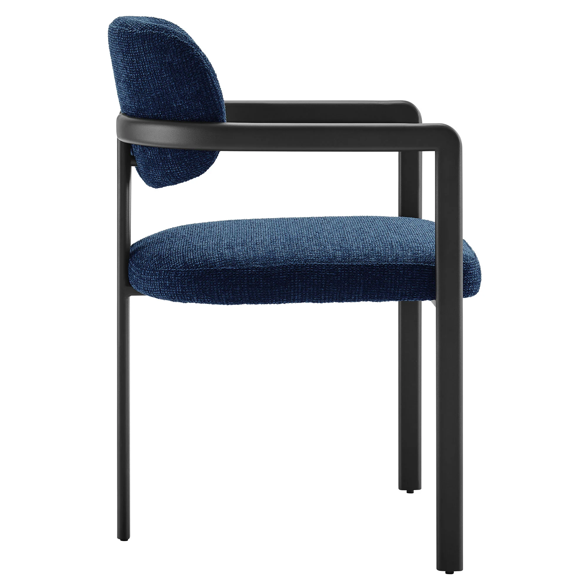 Elio Barrel Fabric and Metal Dining Chair by Modway - Image 13