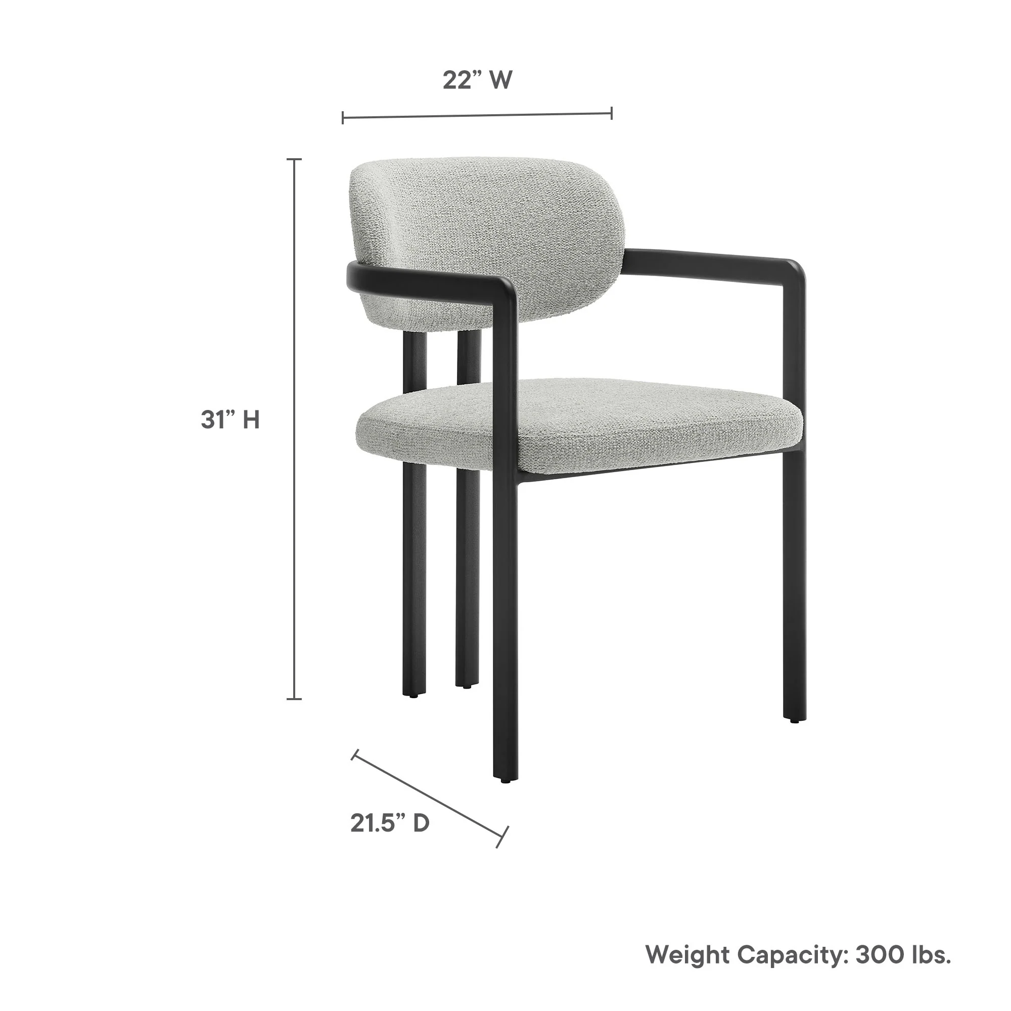 Elio Barrel Fabric and Metal Dining Chair by Modway - Image 18