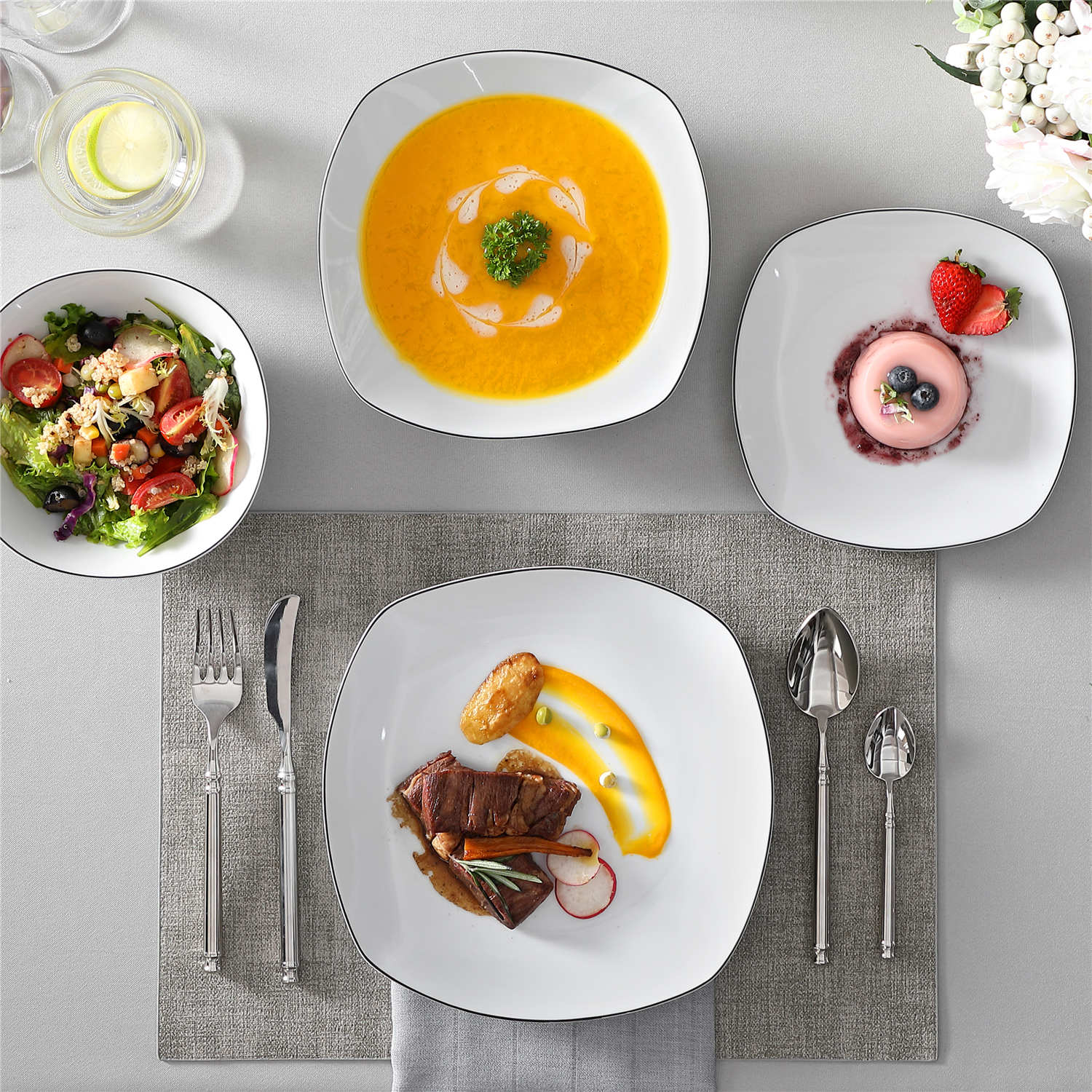 Elisa 24 Piece Dinnerware Set - Image 4