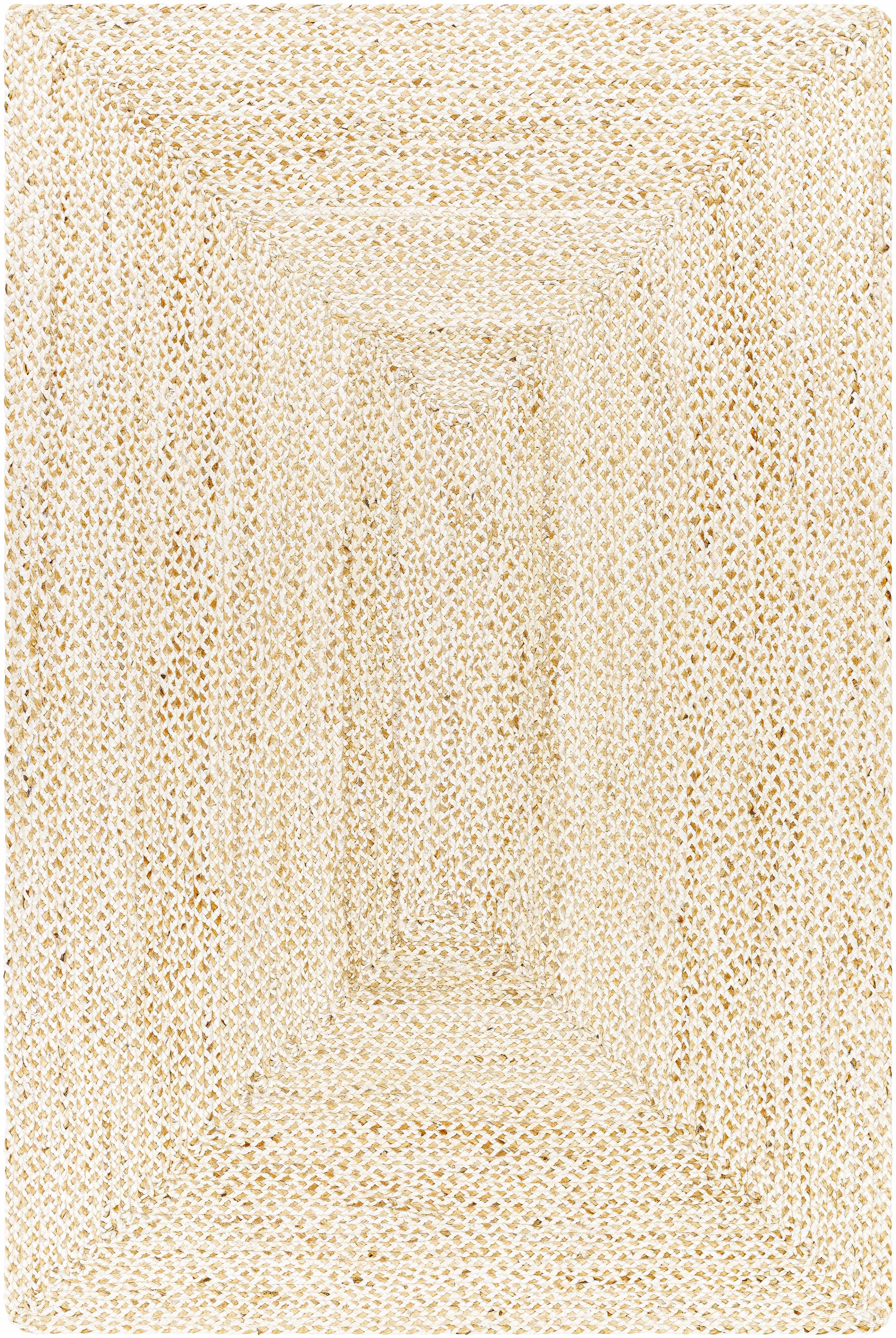 Elkie Cream Jute Area Rug - Clearance