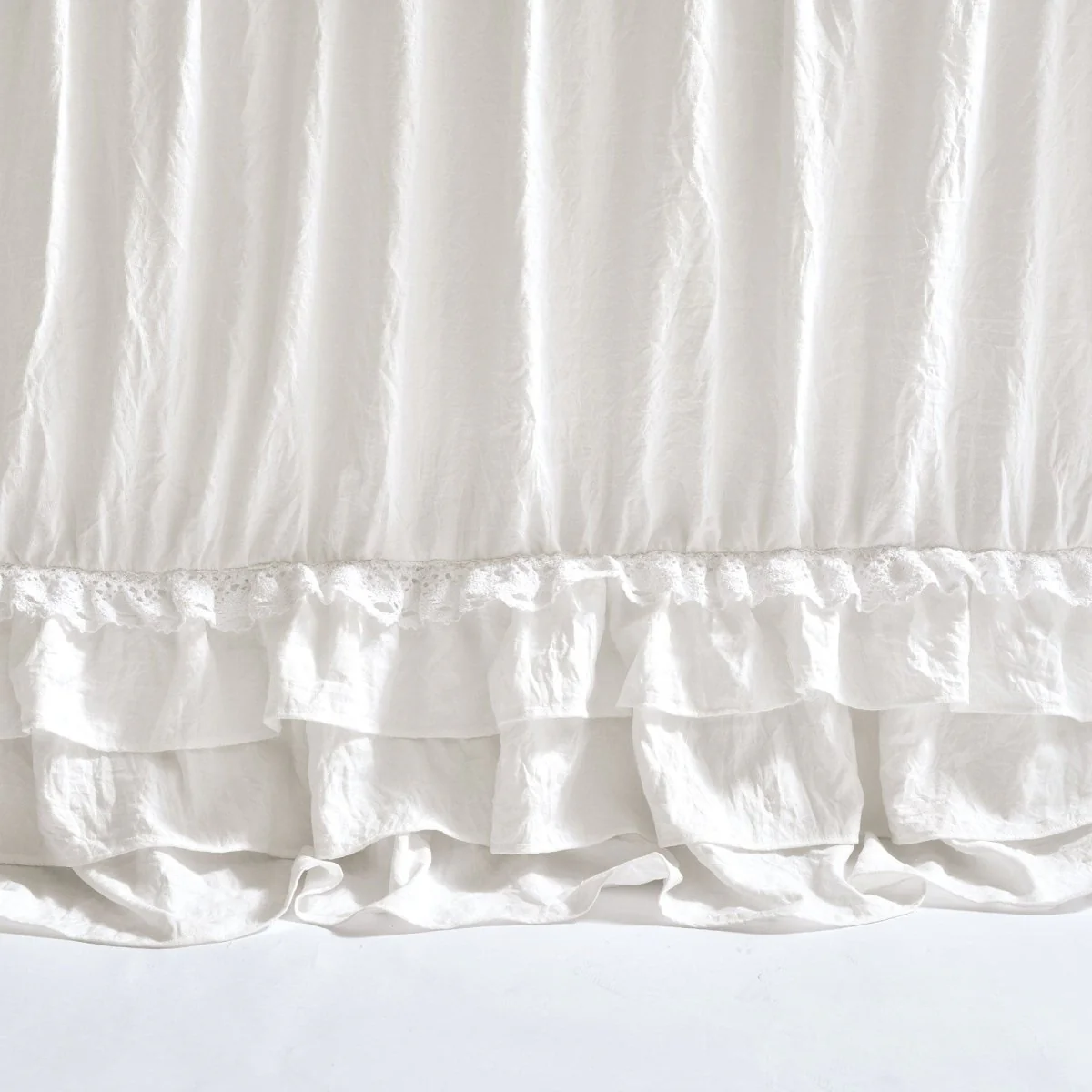 Ella Ruffle Lace 3 Piece Bedspread Set - Image 16