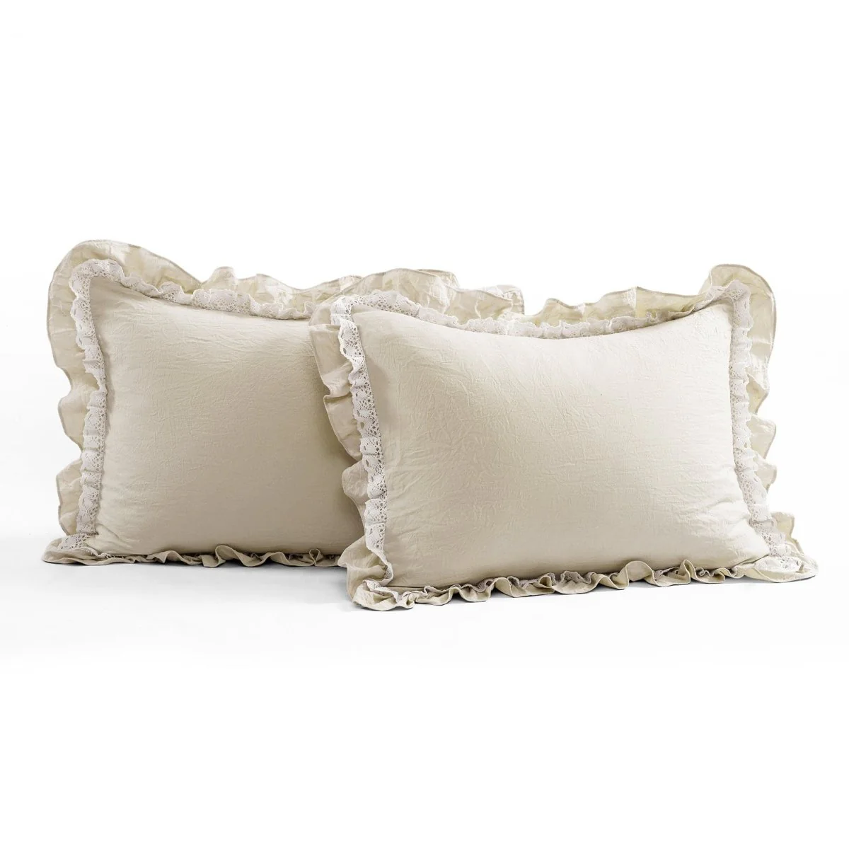 Ella Ruffle Lace 3 Piece Comforter Set - Image 10