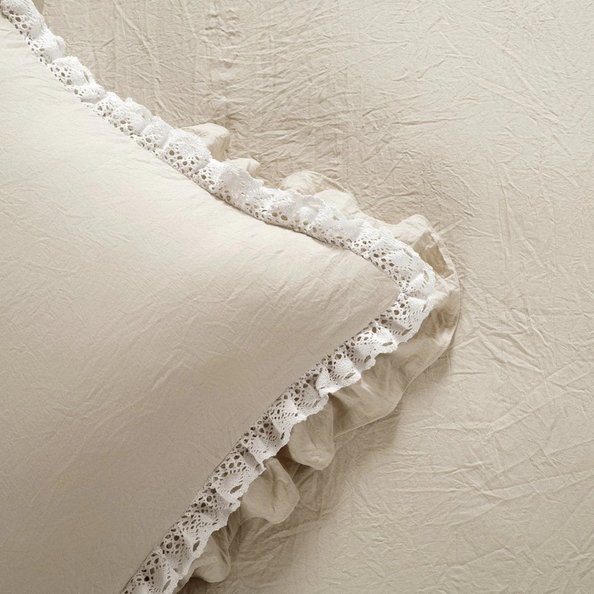 Ella Ruffle Lace 3 Piece Comforter Set - Image 13