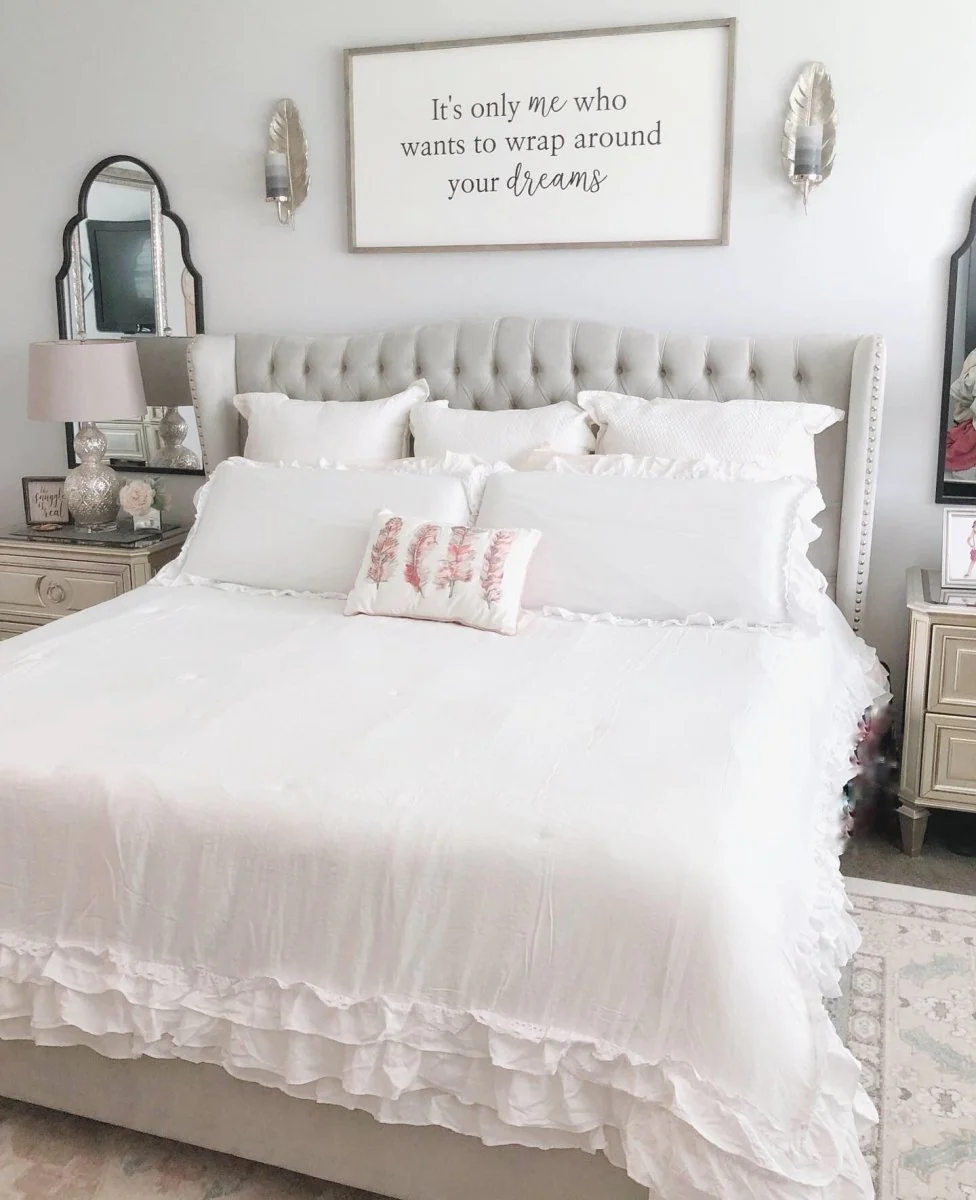 Ella Ruffle Lace 3 Piece Comforter Set - Image 16