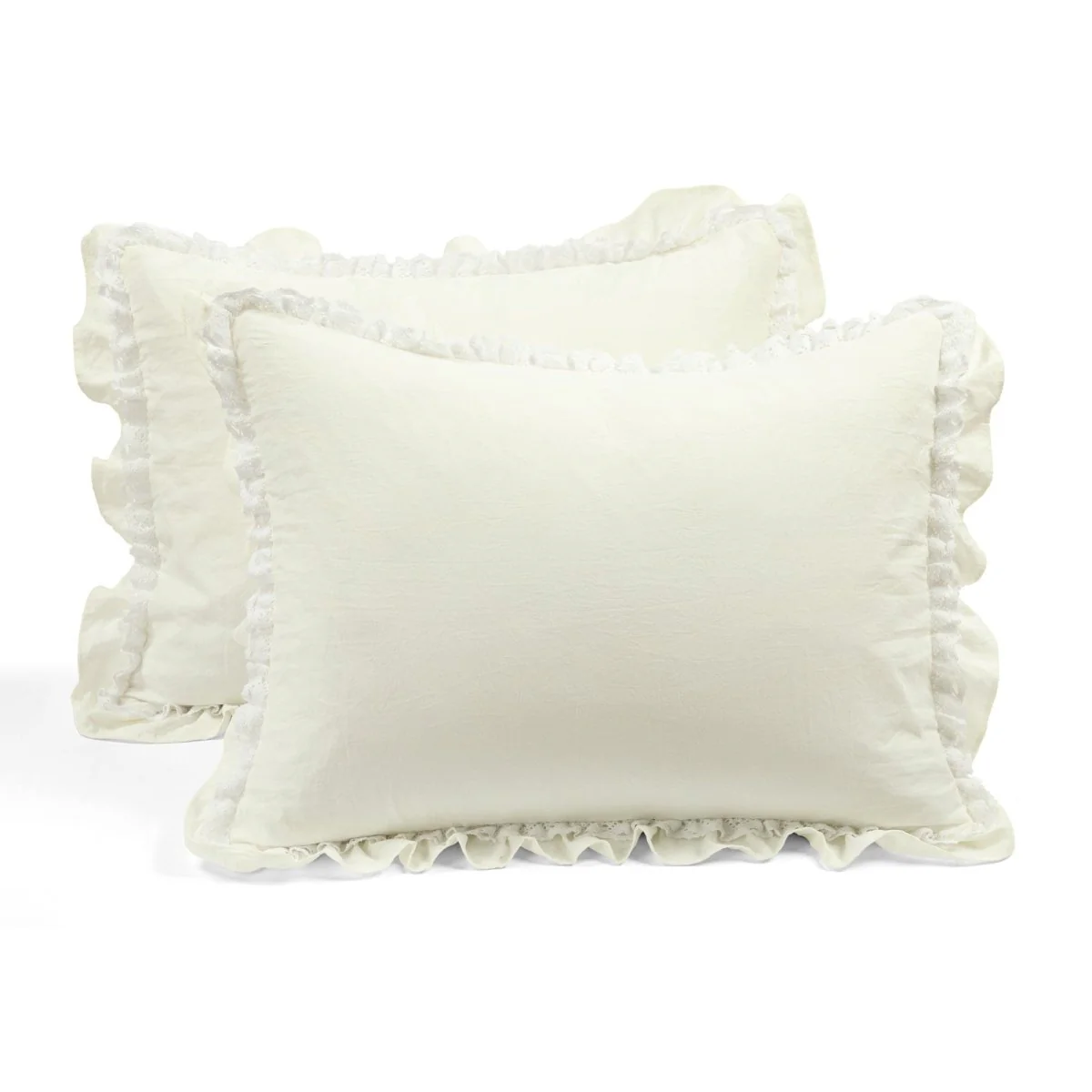 Ella Ruffle Lace 3 Piece Comforter Set - Image 22