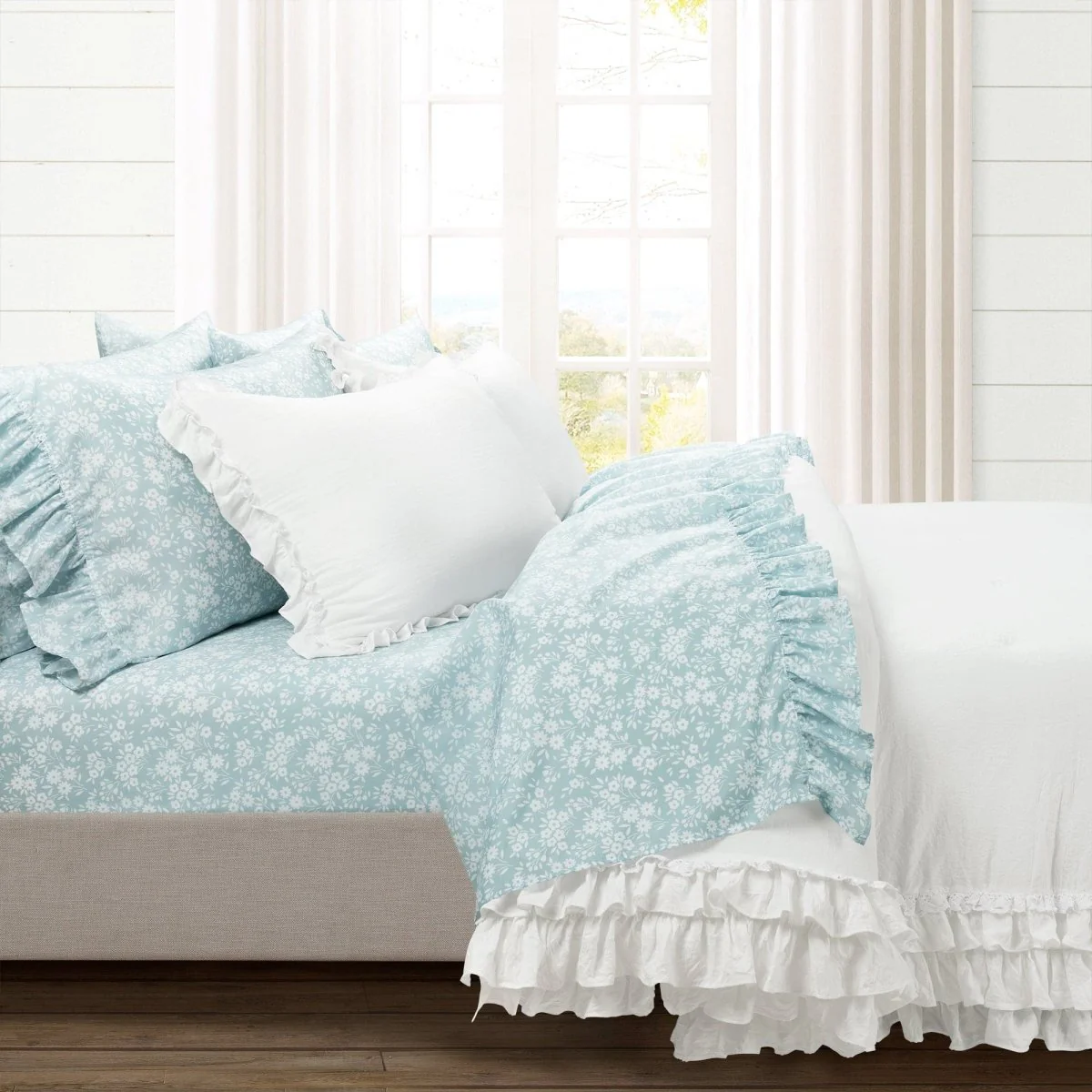 Ella Ruffle Lace 3 Piece Comforter Set - Image 26