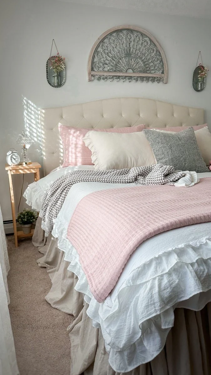 Ella Ruffle Lace 3 Piece Comforter Set - Image 29