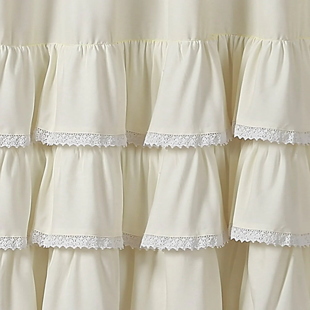Ella Ruffle Lace Shower Curtain - Image 10