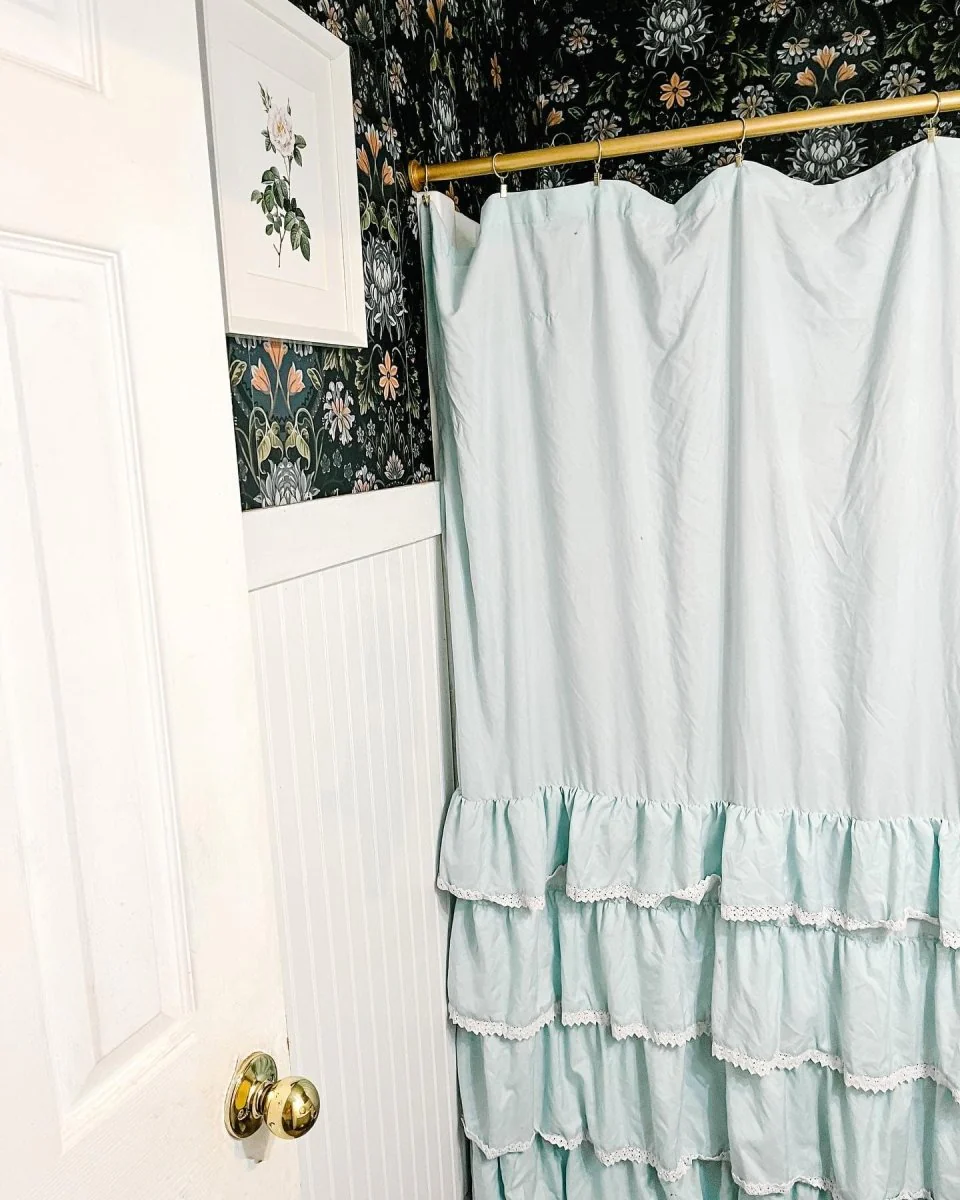 Ella Ruffle Lace Shower Curtain - Image 17