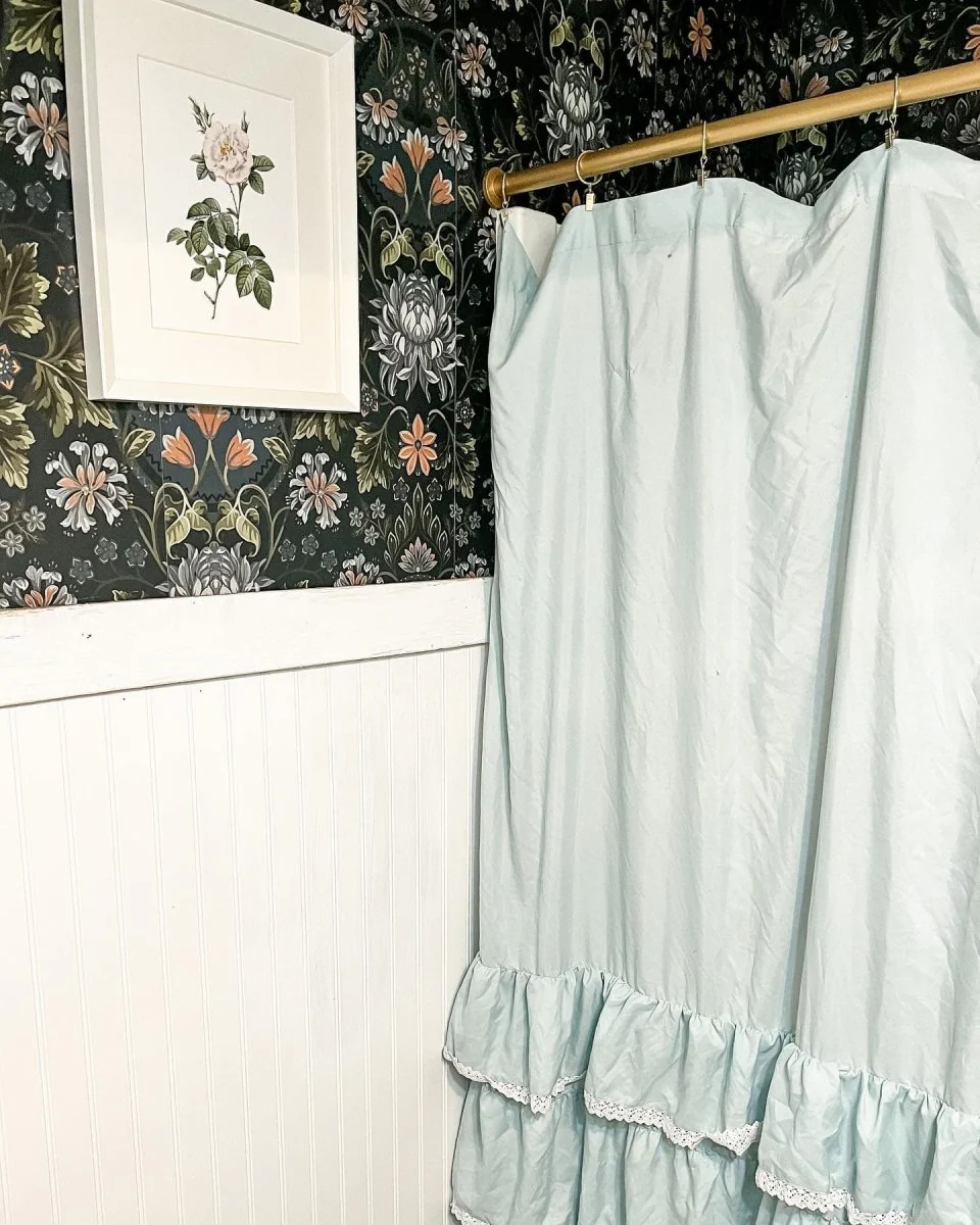 Ella Ruffle Lace Shower Curtain - Image 18