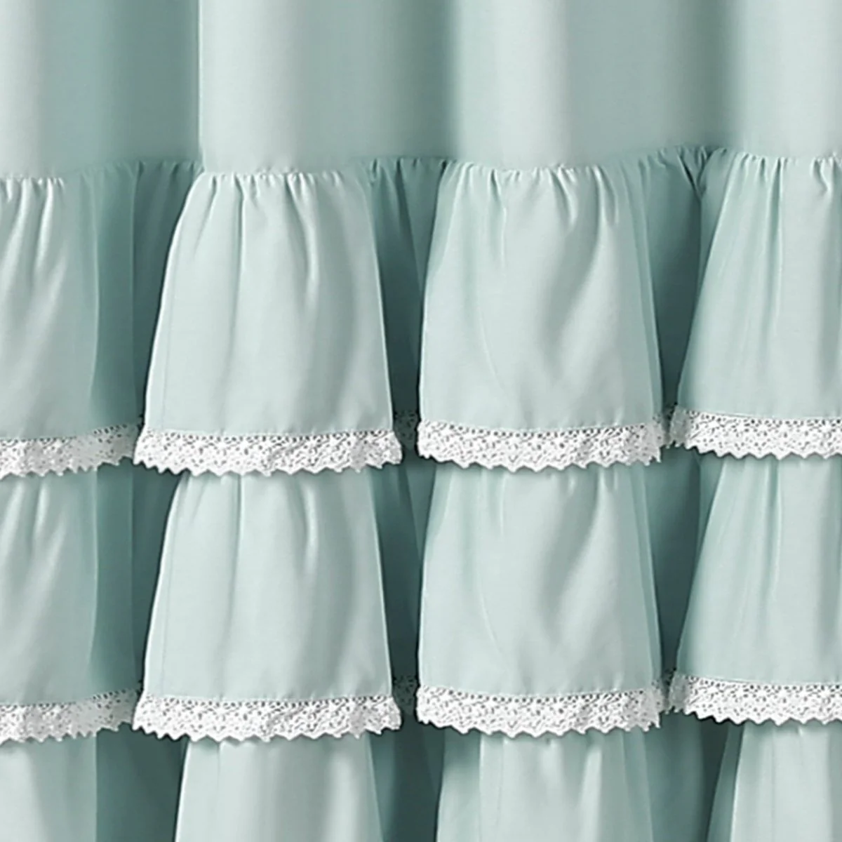 Ella Ruffle Lace Shower Curtain - Image 6