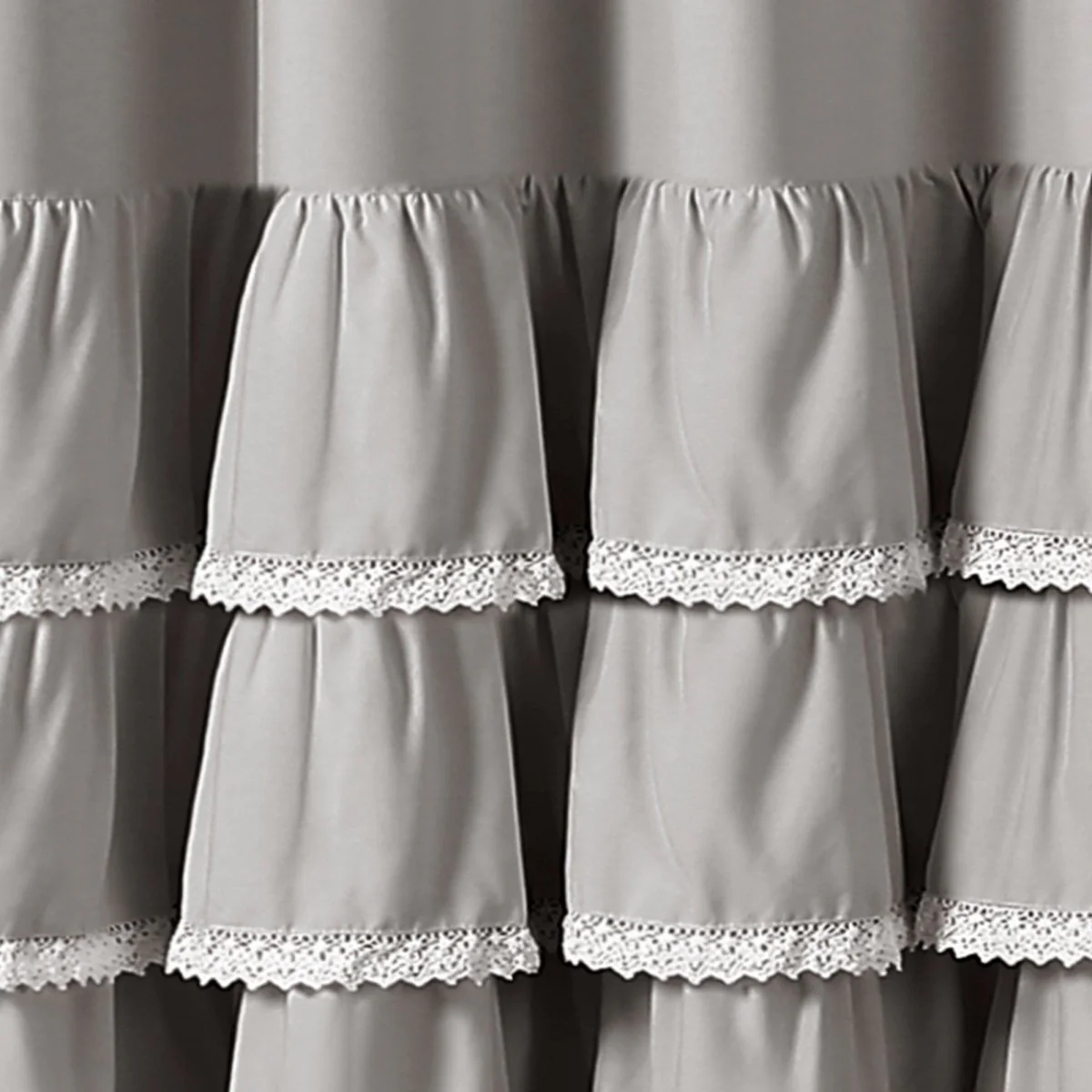 Ella Ruffle Lace Shower Curtain - Image 8
