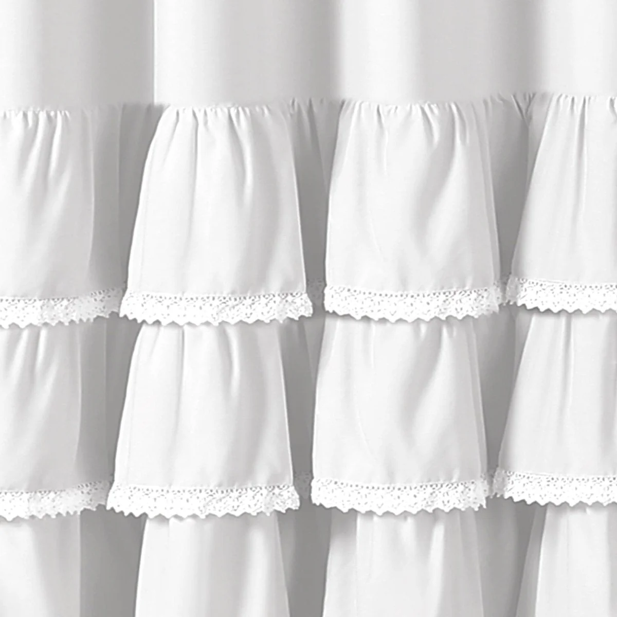 Ella Ruffle Lace Shower Curtain - Image 9