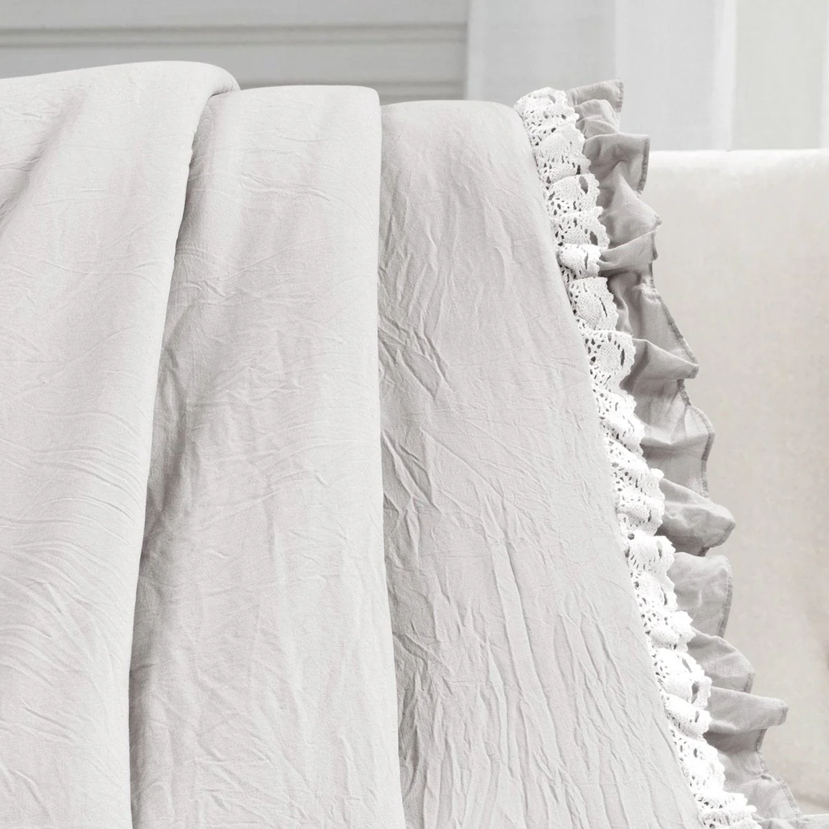 Ella Ruffle Lace Throw - Image 5