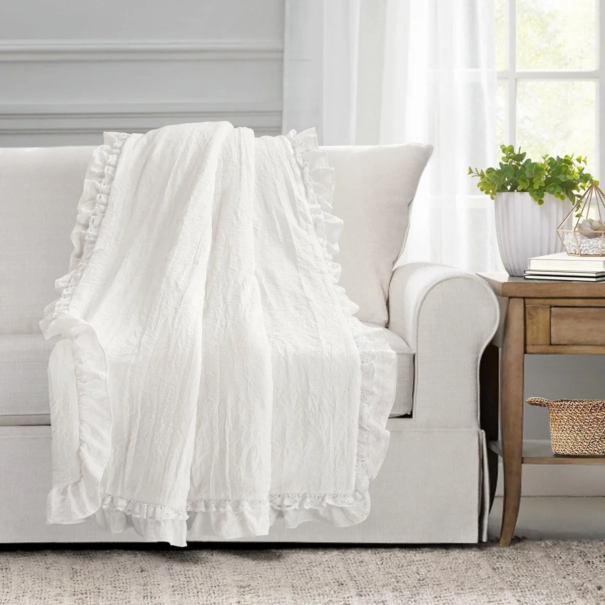Ella Ruffle Lace Throw - Image 7