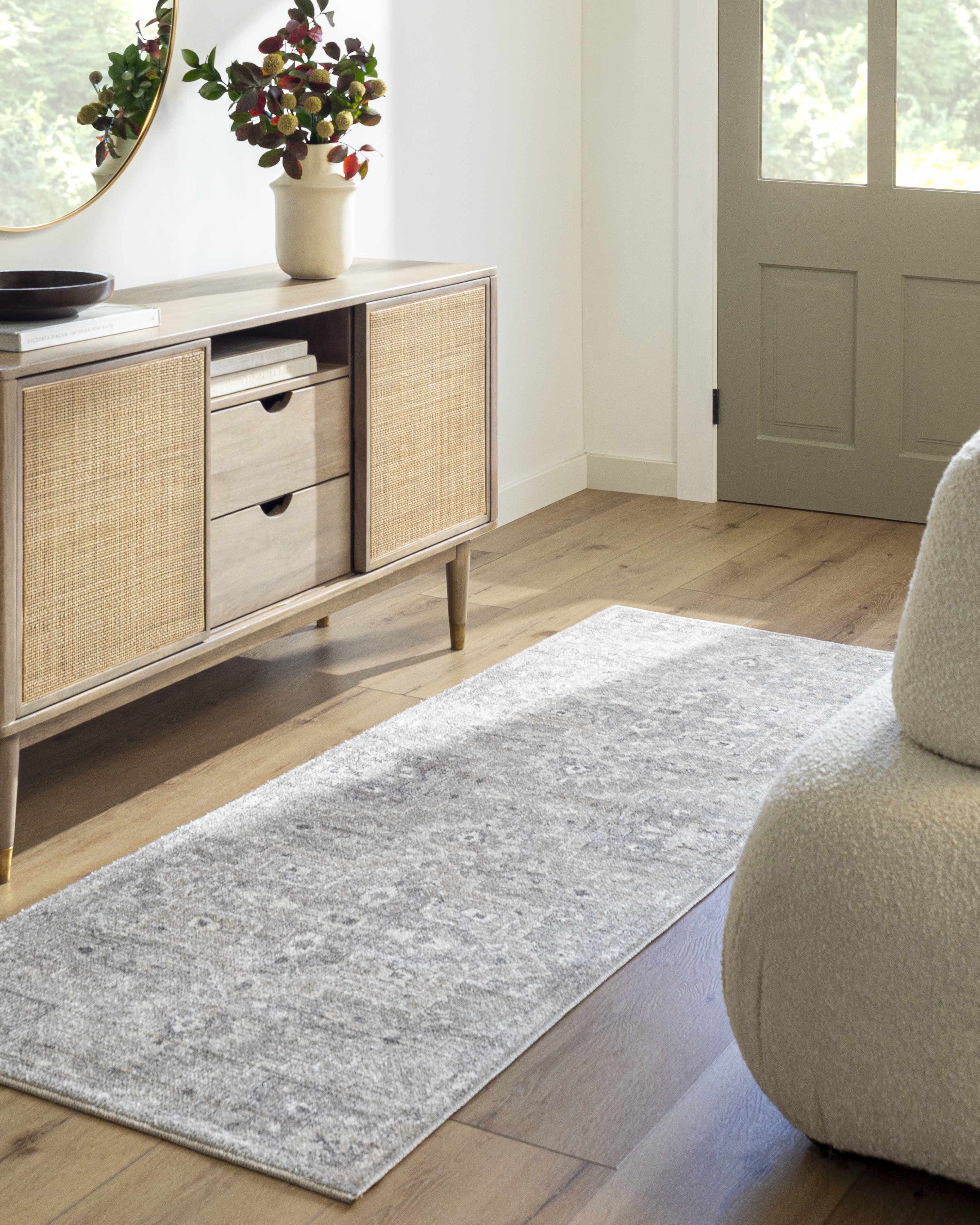Elle Medallion Light Gray Area Rug - Image 10