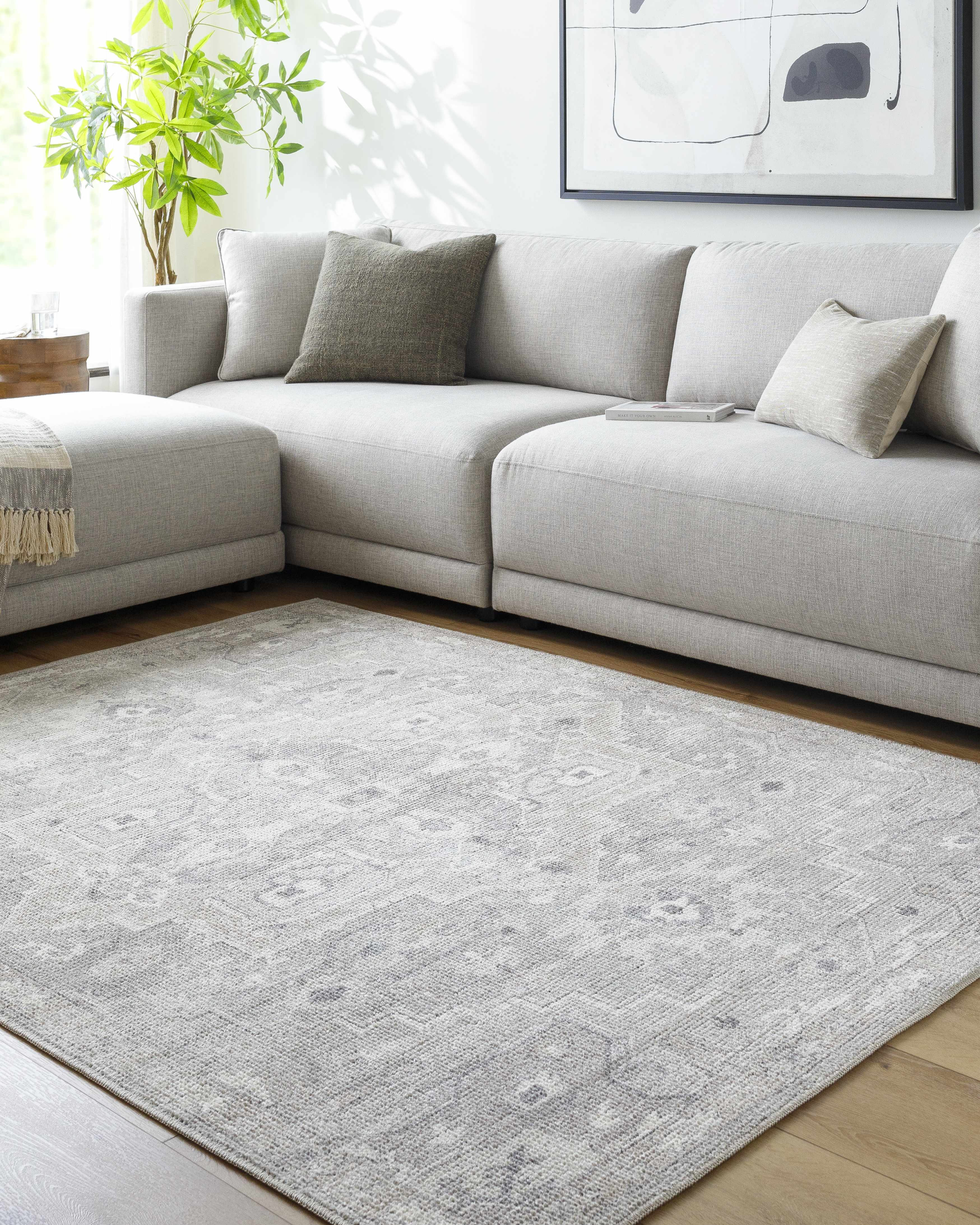 Elle Medallion Light Gray Area Rug - Image 13