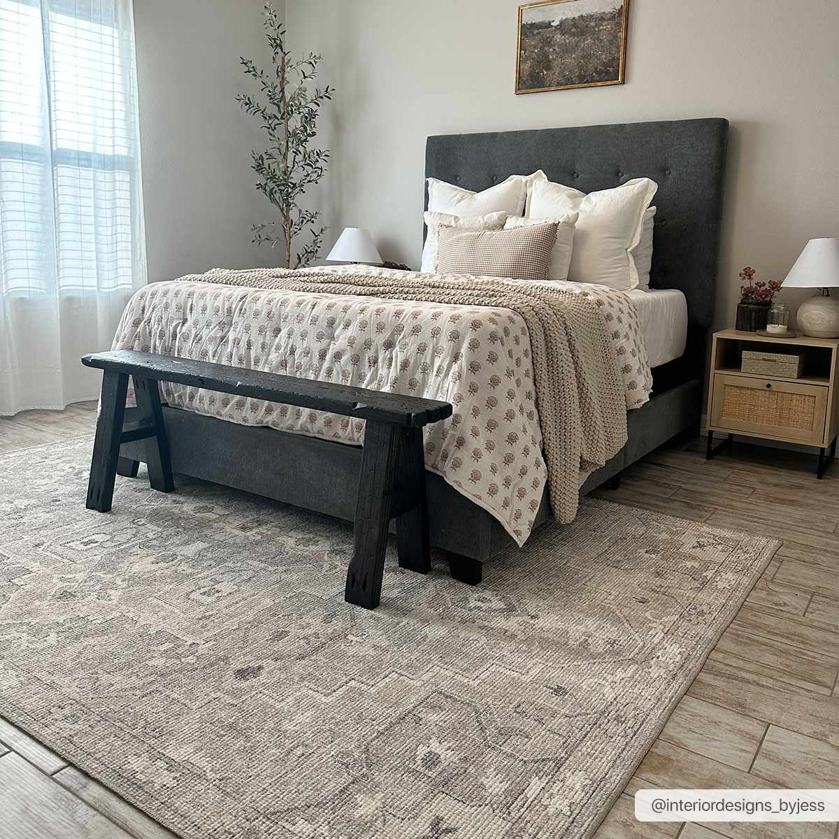 Elle Medallion Light Gray Area Rug - Image 2