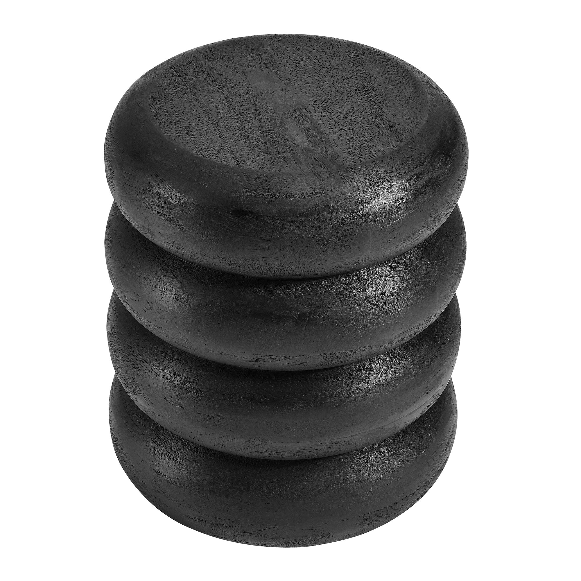 Ellery Round Stacked Wood Side Table by Modway - Image 11