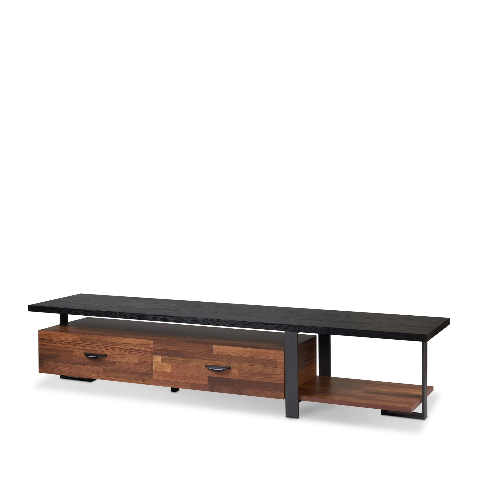 Elling - TV Stand - Walnut / Black - Image 3