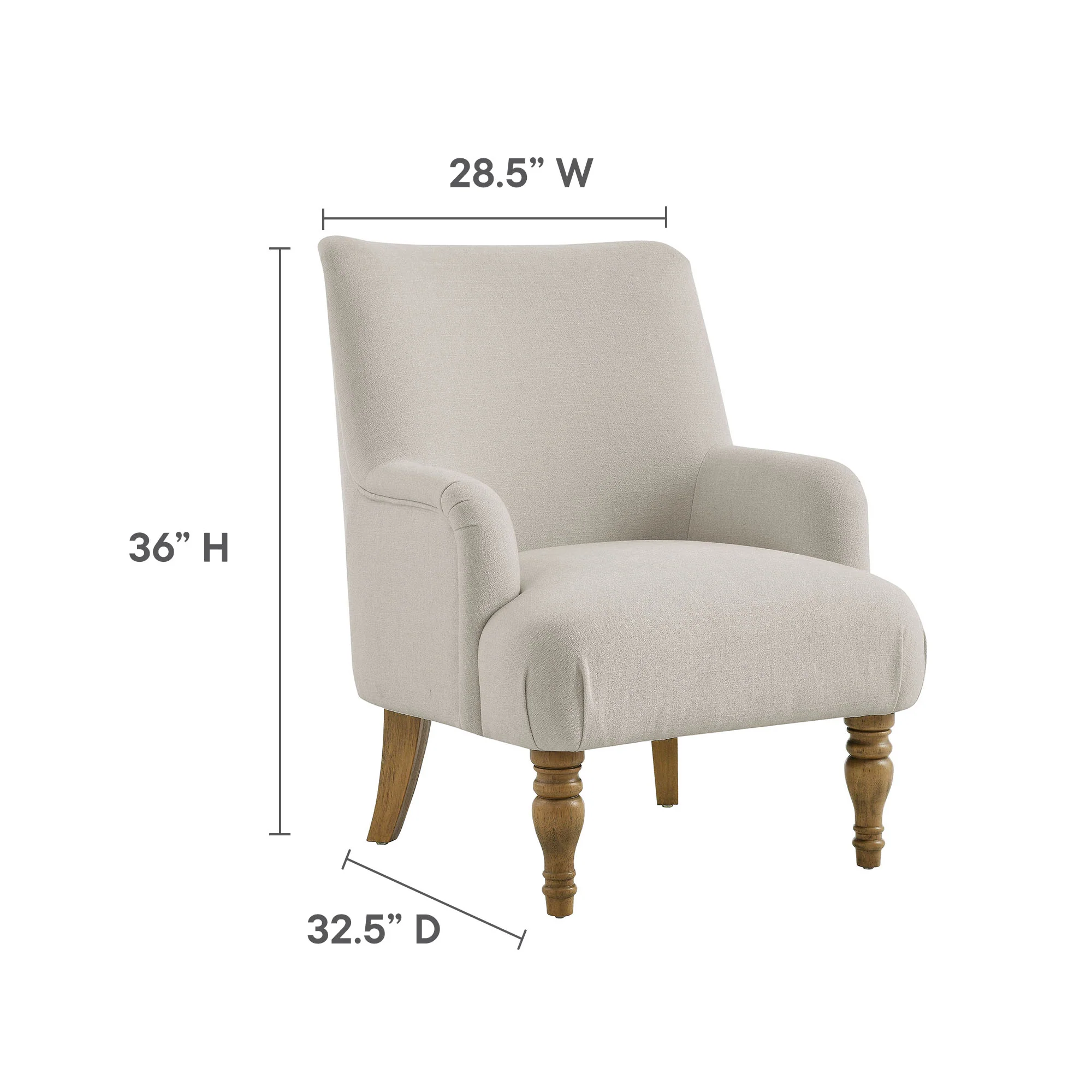 Ellington Fabric Upholstered Accent Armchair by Modway - Image 16