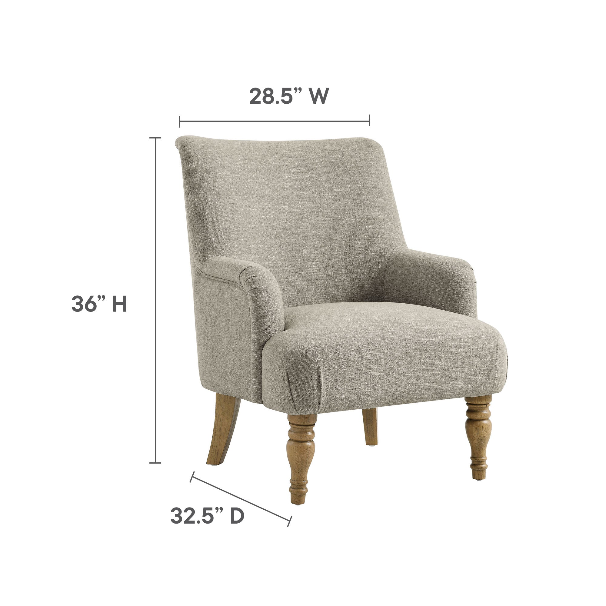 Ellington Fabric Upholstered Accent Armchair by Modway - Image 17