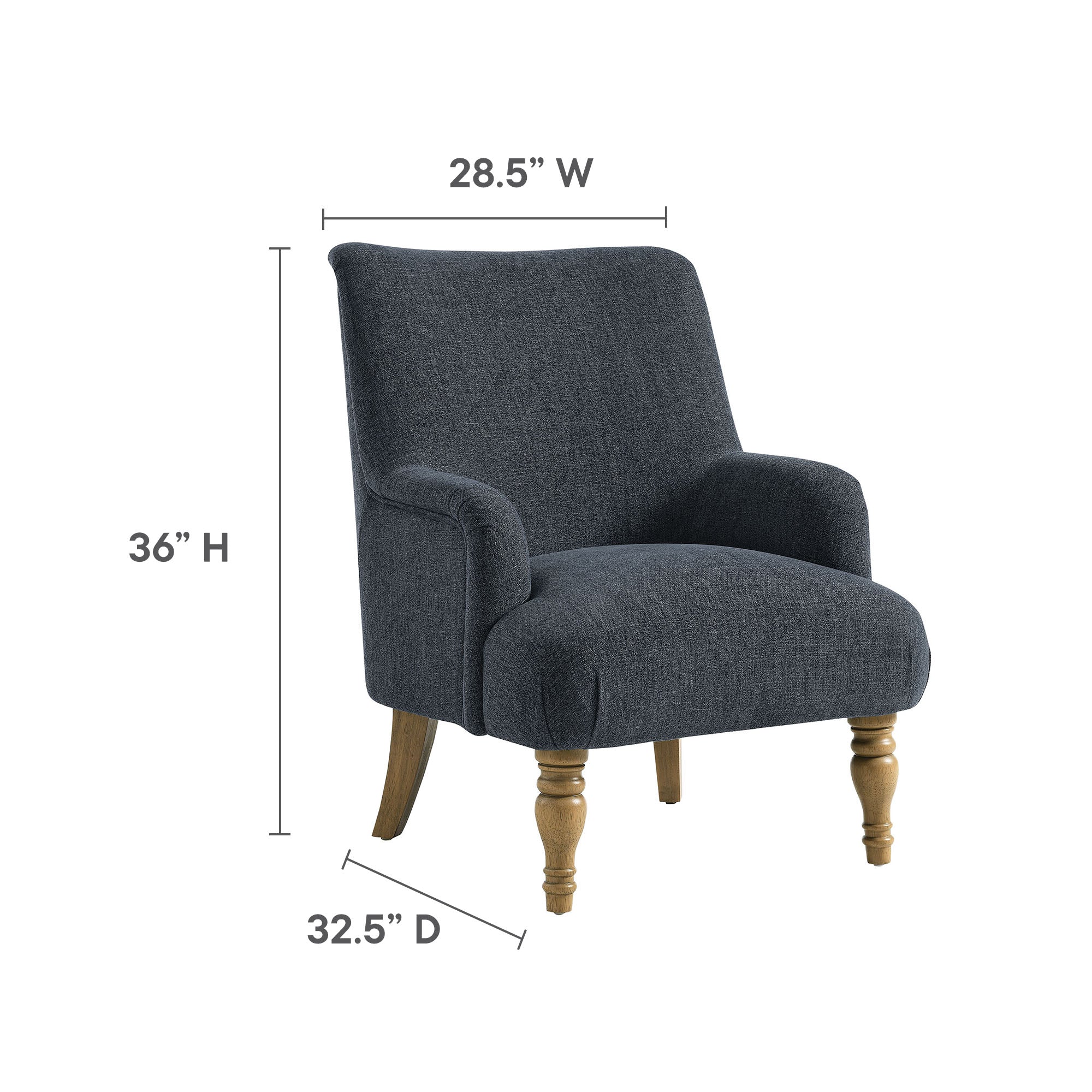Ellington Fabric Upholstered Accent Armchair by Modway - Image 3