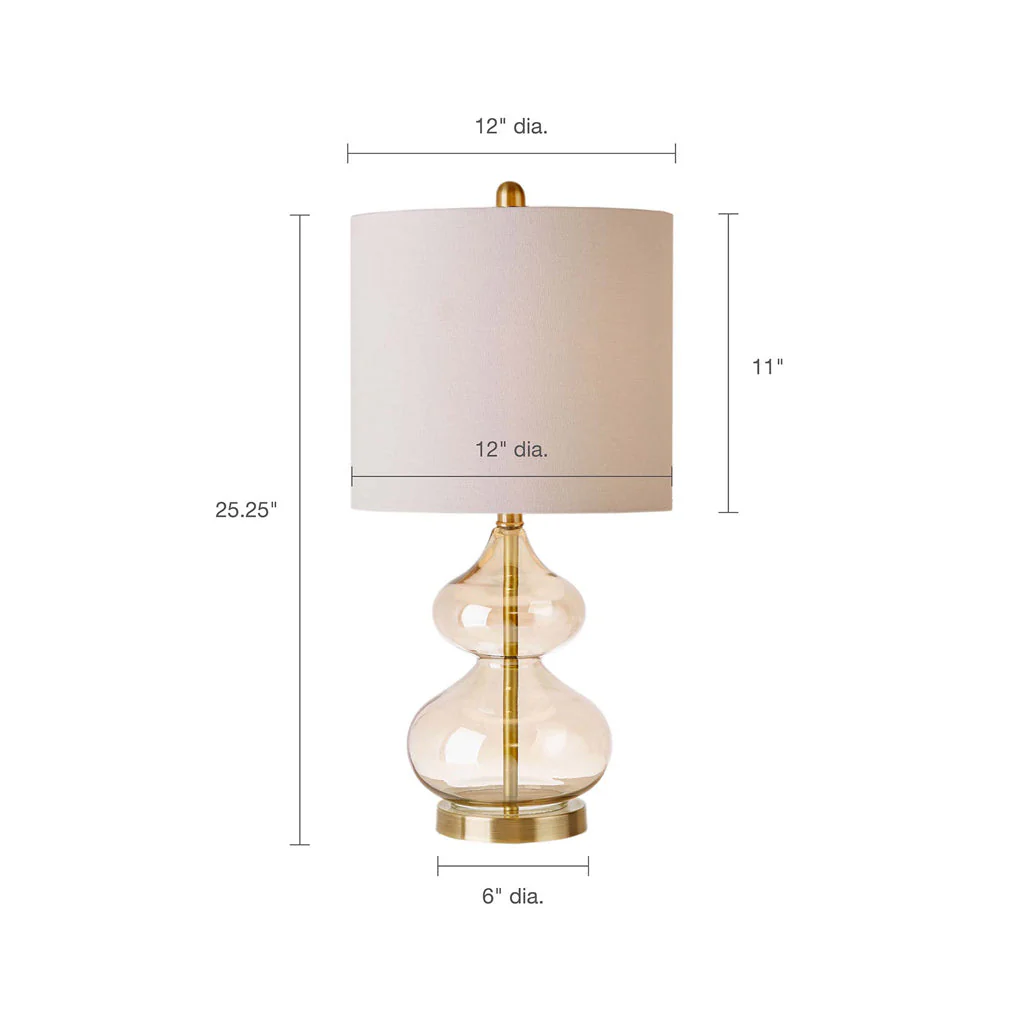 Ellipse Curved Glass Table Lamp, Set of 2 - Image 6