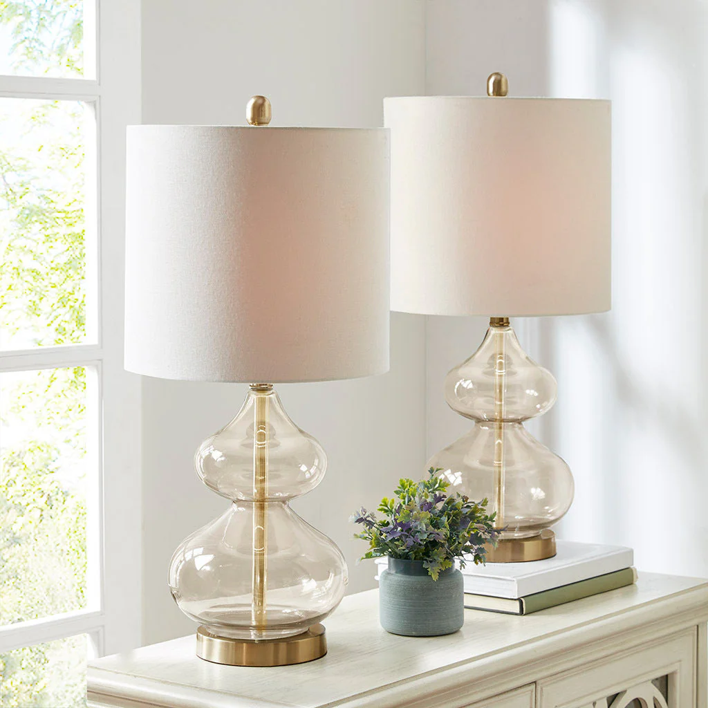 Ellipse Curved Glass Table Lamp, Set of 2 - Image 8