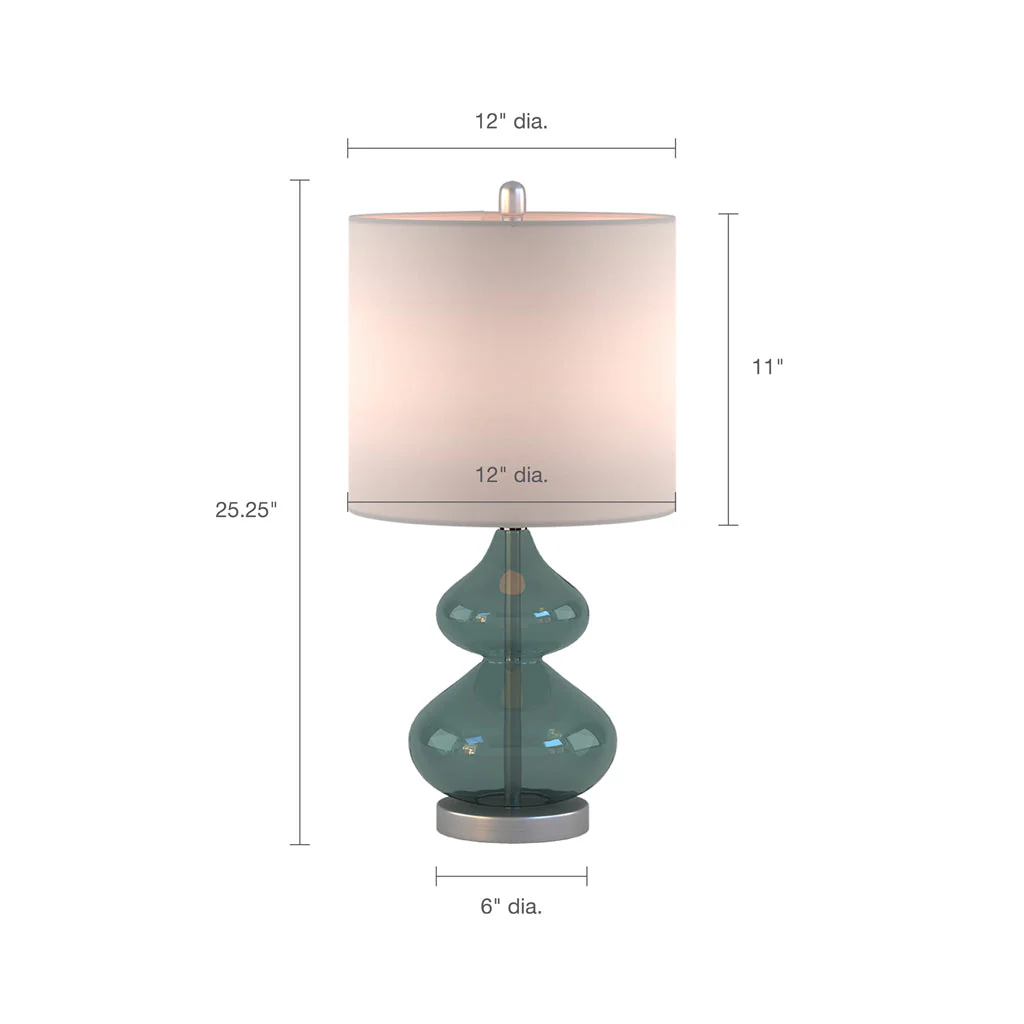 Ellipse Curved Glass Table Lamp, Set of 2 - Image 10