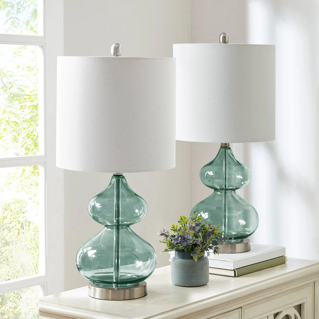 Ellipse Curved Glass Table Lamp, Set of 2 - Image 5