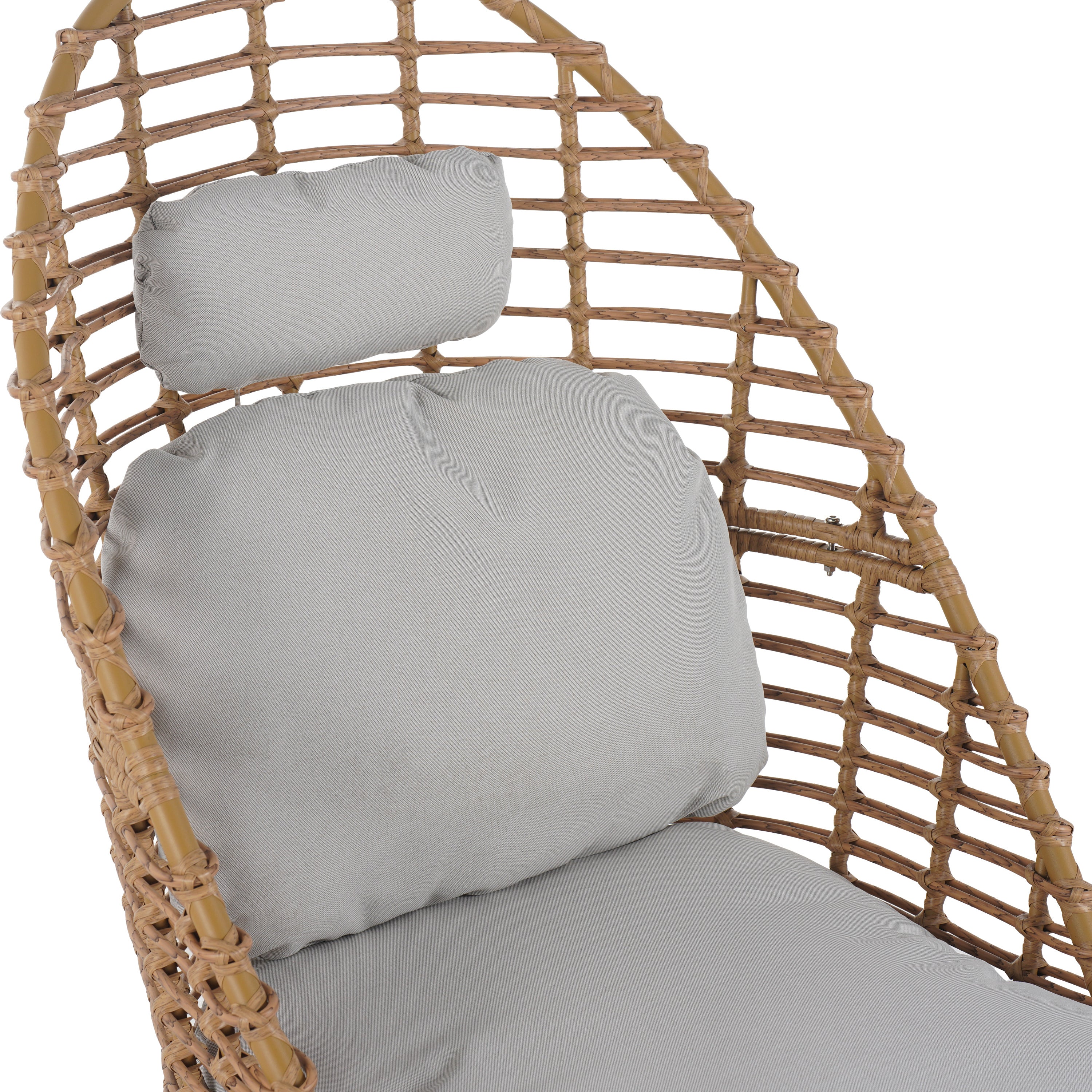 Ellis Outdoor Wicker High-Back Swivel Lounge Chair - Image 11