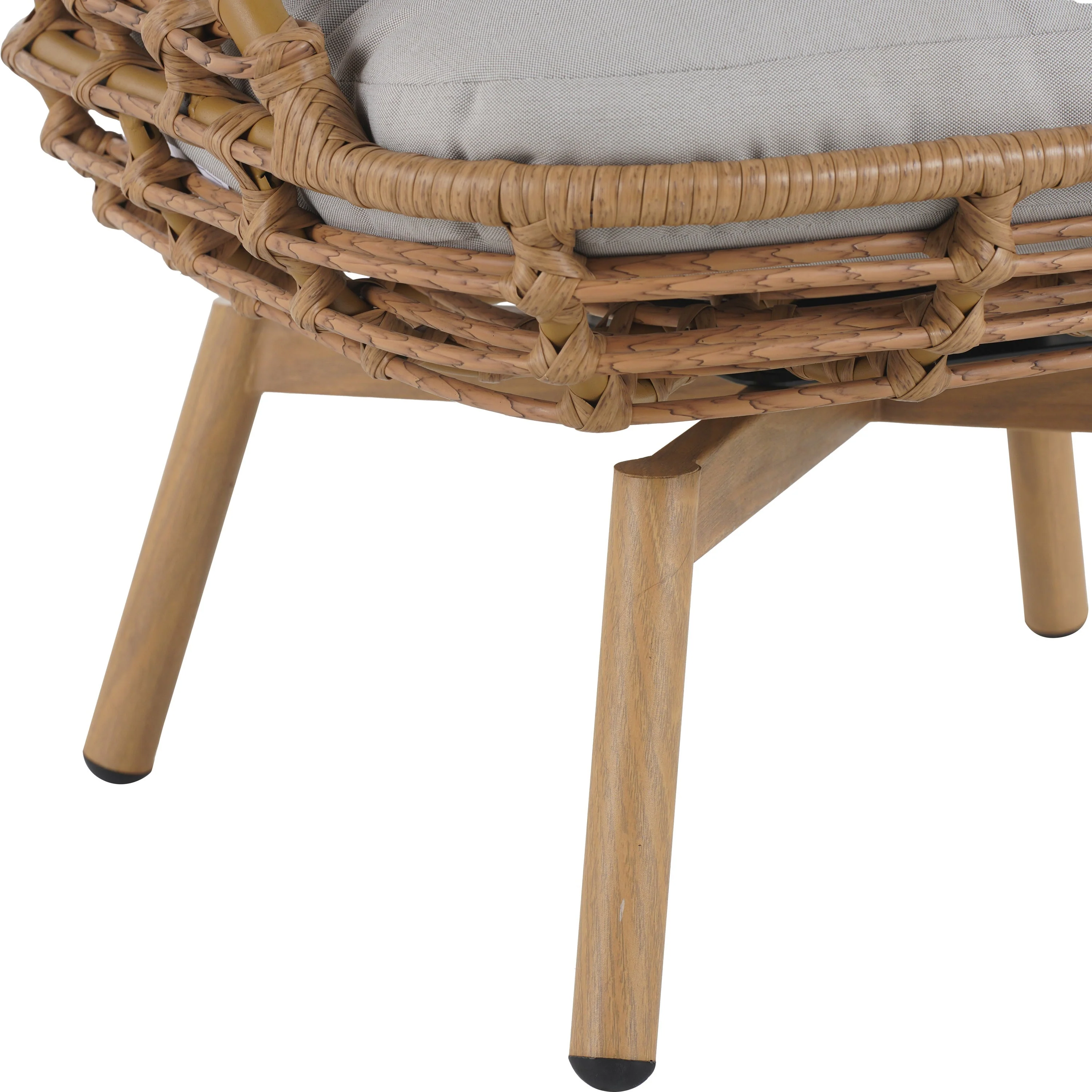 Ellis Outdoor Wicker High-Back Swivel Lounge Chair - Image 12